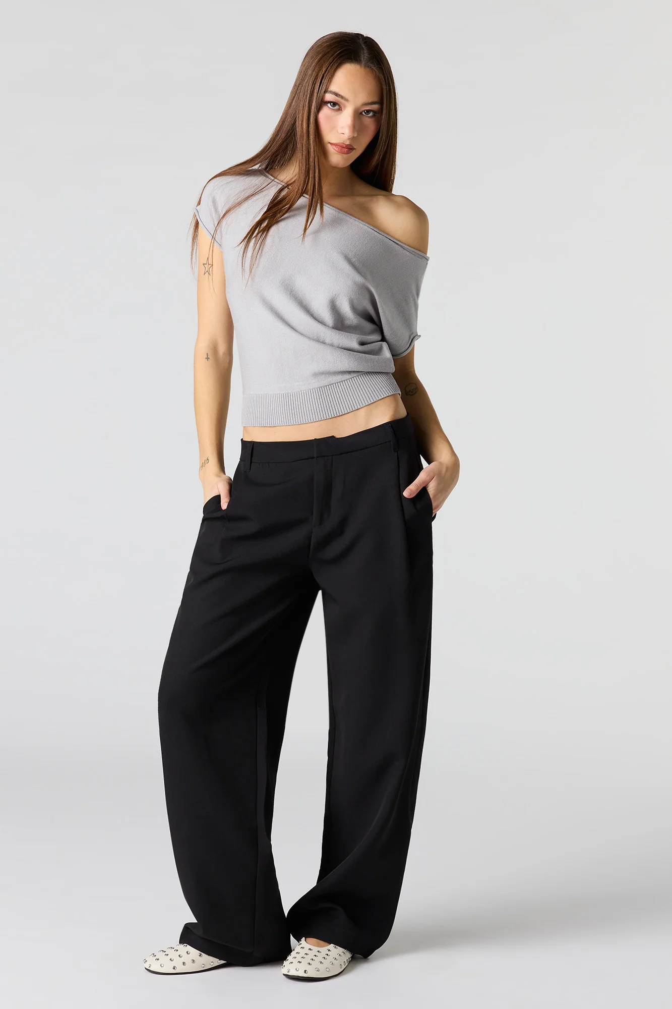 Dolman Short Sleeve Knit Top - Image 10