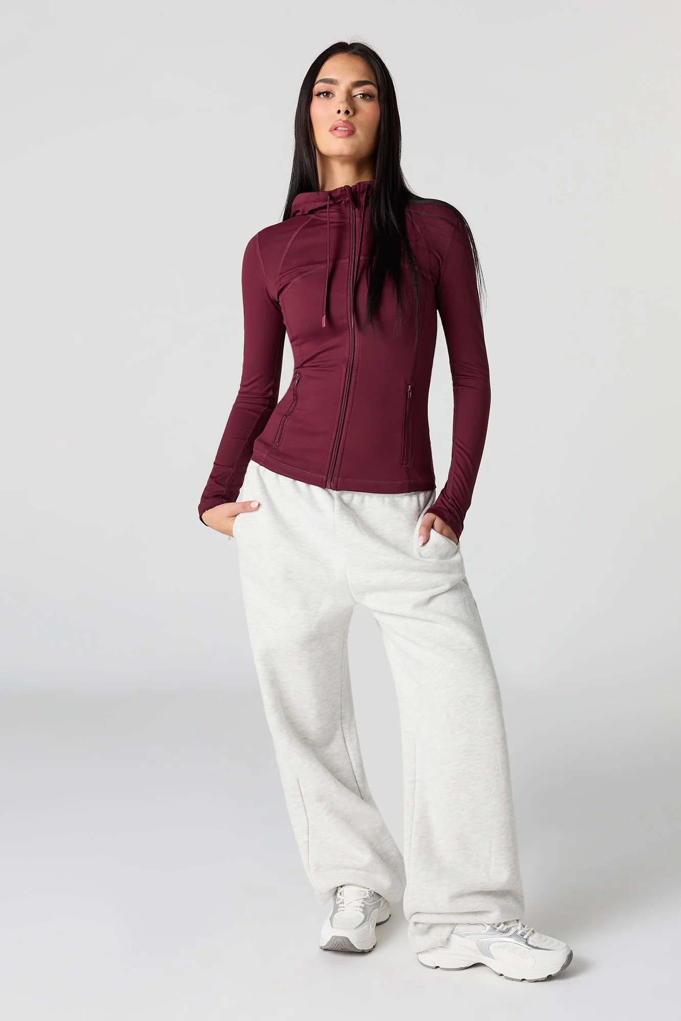 Active High Density Zip-Up Hoodie - Image 9