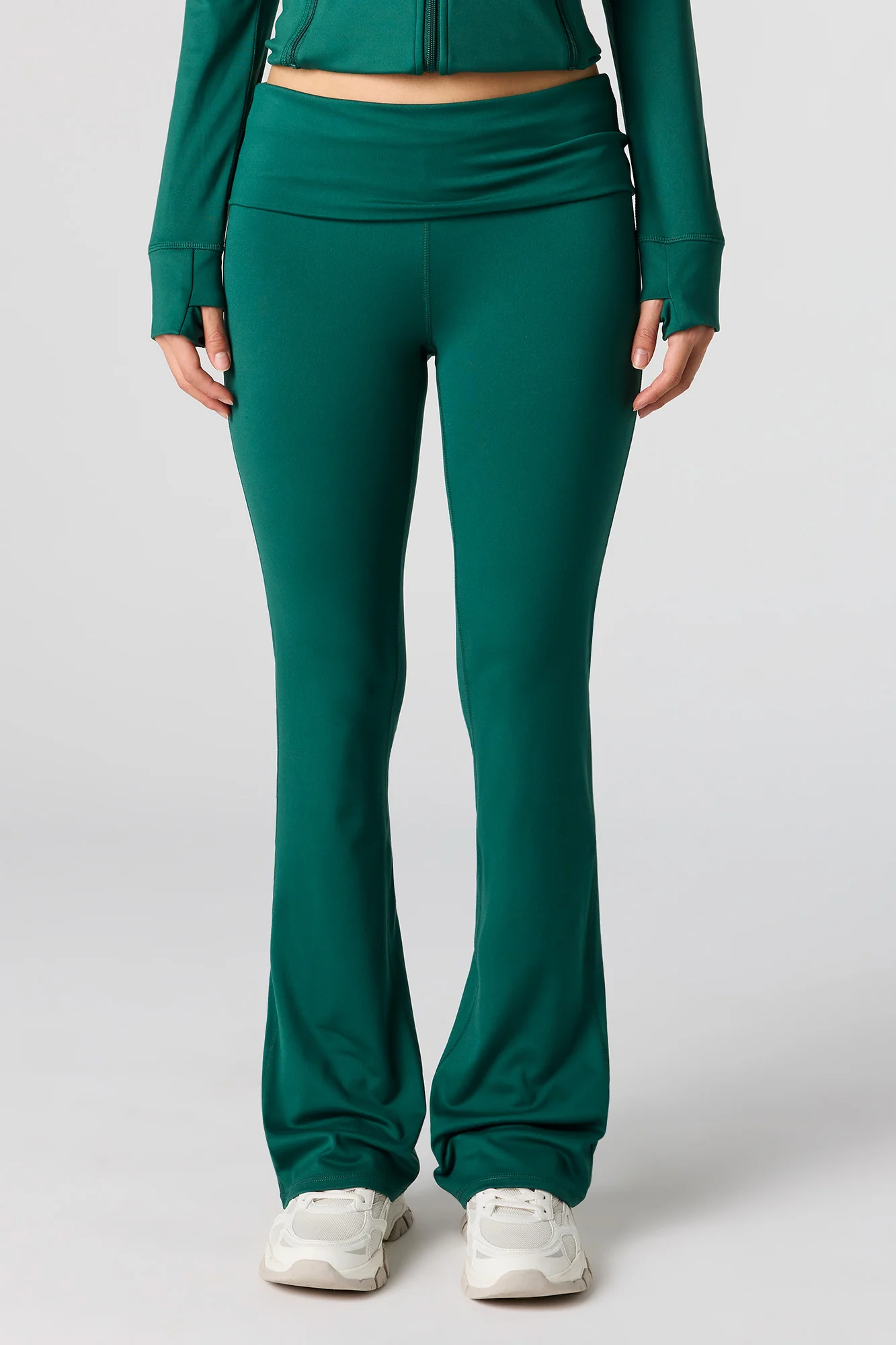 Active Foldover Waist Flare Legging - Image 2