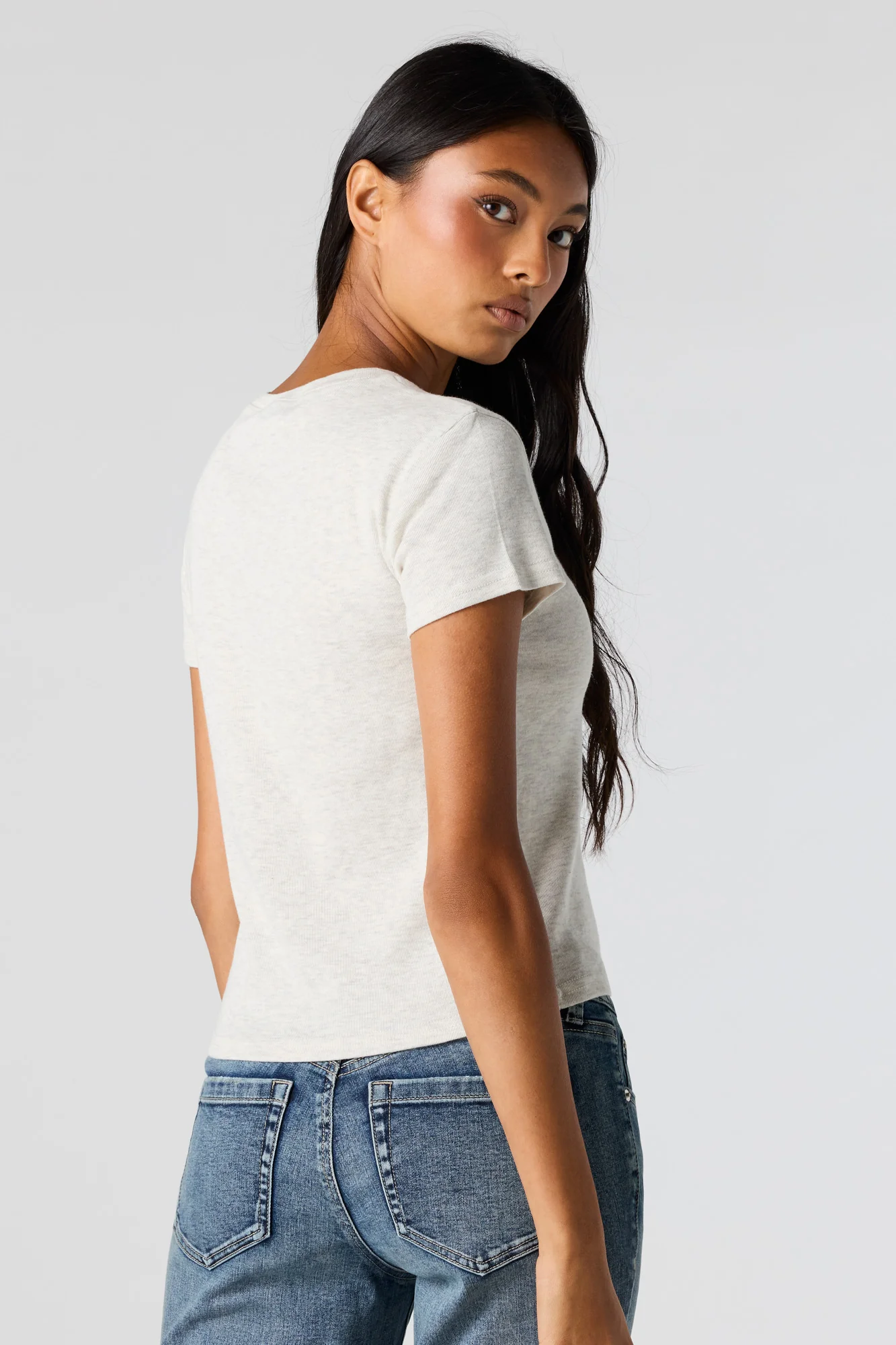 Graphic Ribbed T-Shirt - Image 12