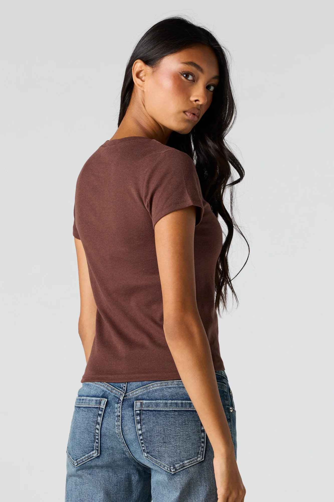 Graphic Ribbed T-Shirt - Image 15