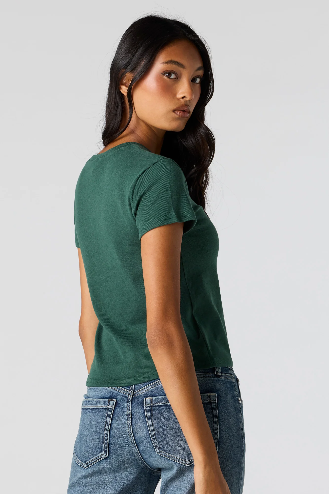 Graphic Ribbed T-Shirt - Image 18