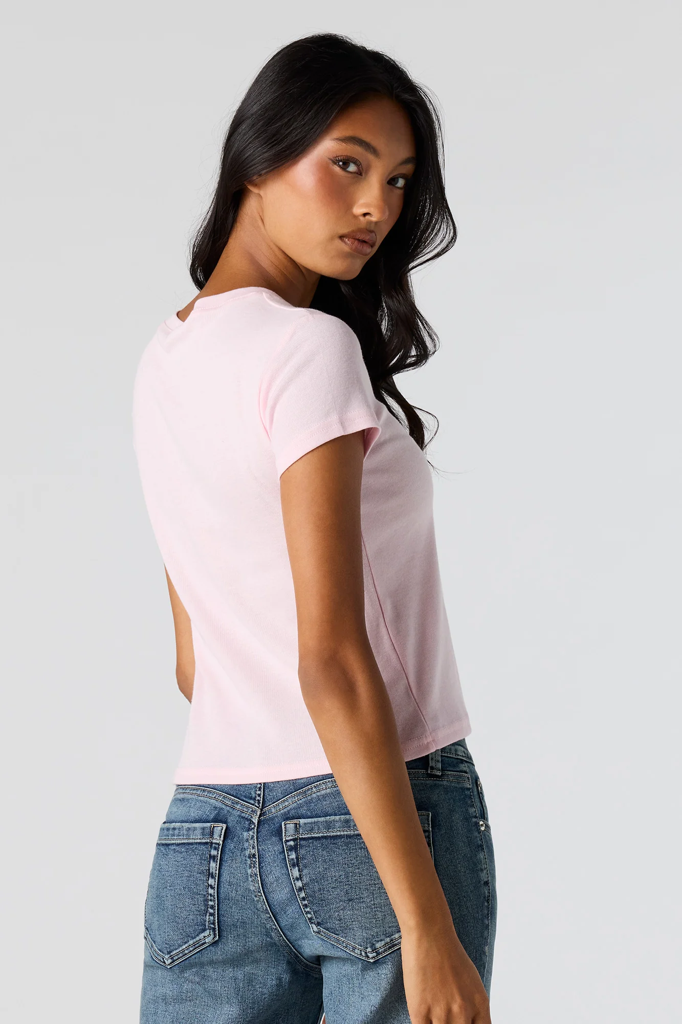 Graphic Ribbed T-Shirt - Image 2