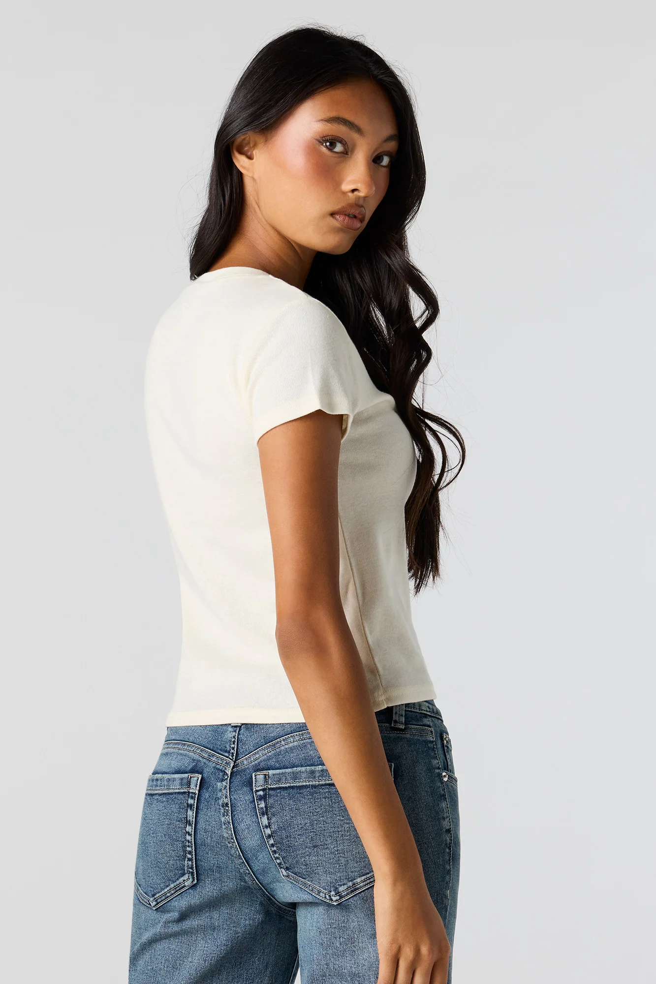 Graphic Ribbed T-Shirt - Image 21