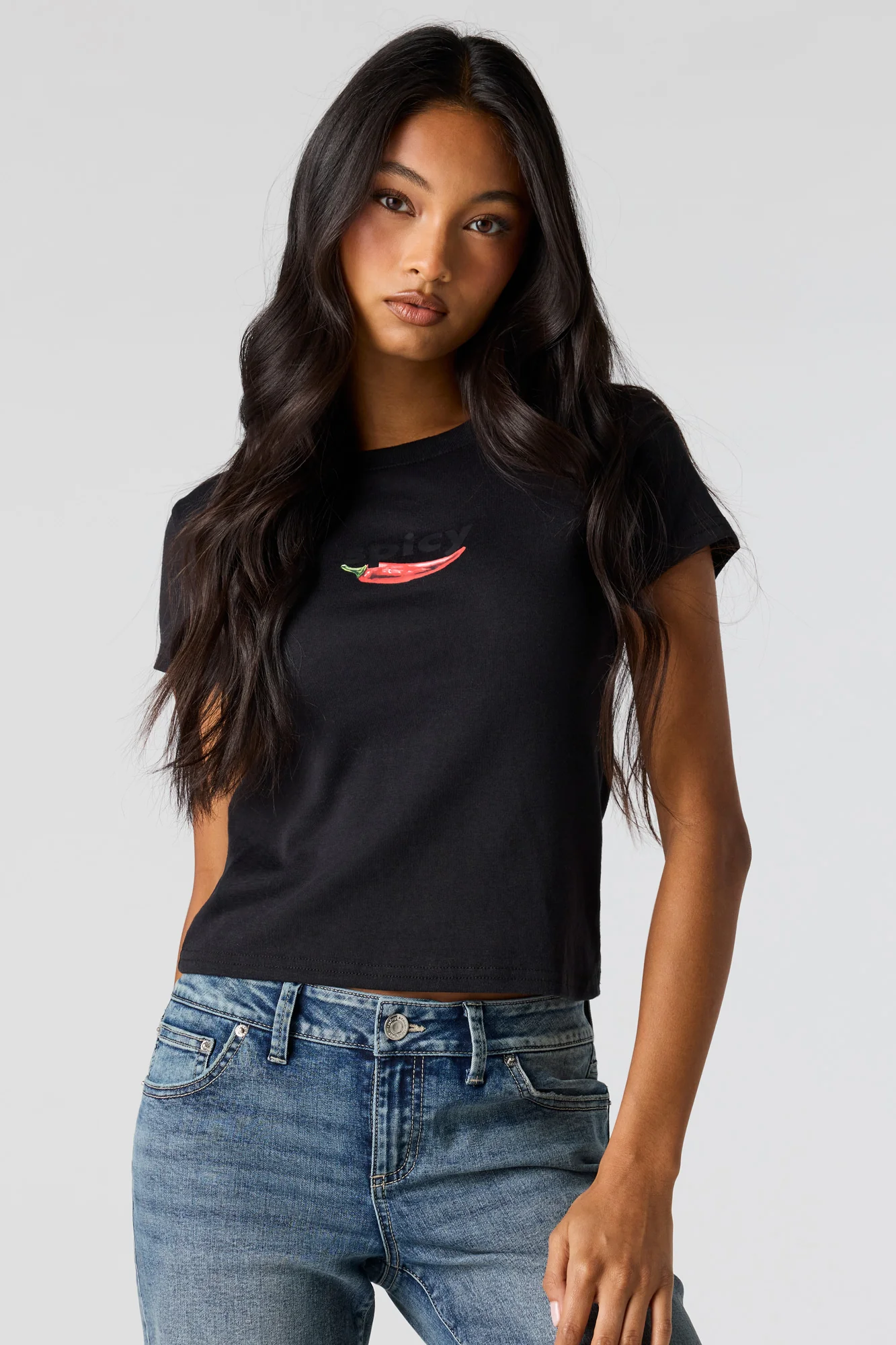 Graphic Ribbed T-Shirt - Image 4