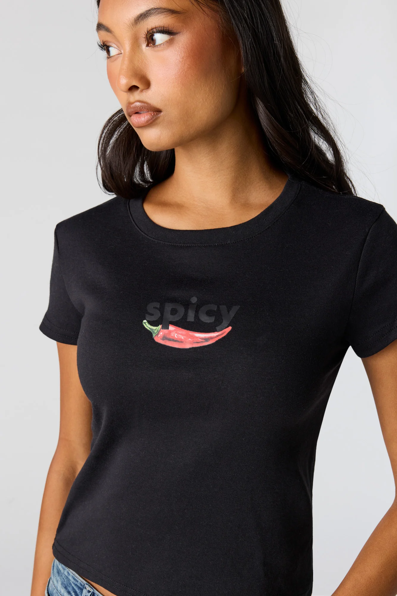 Graphic Ribbed T-Shirt - Image 7
