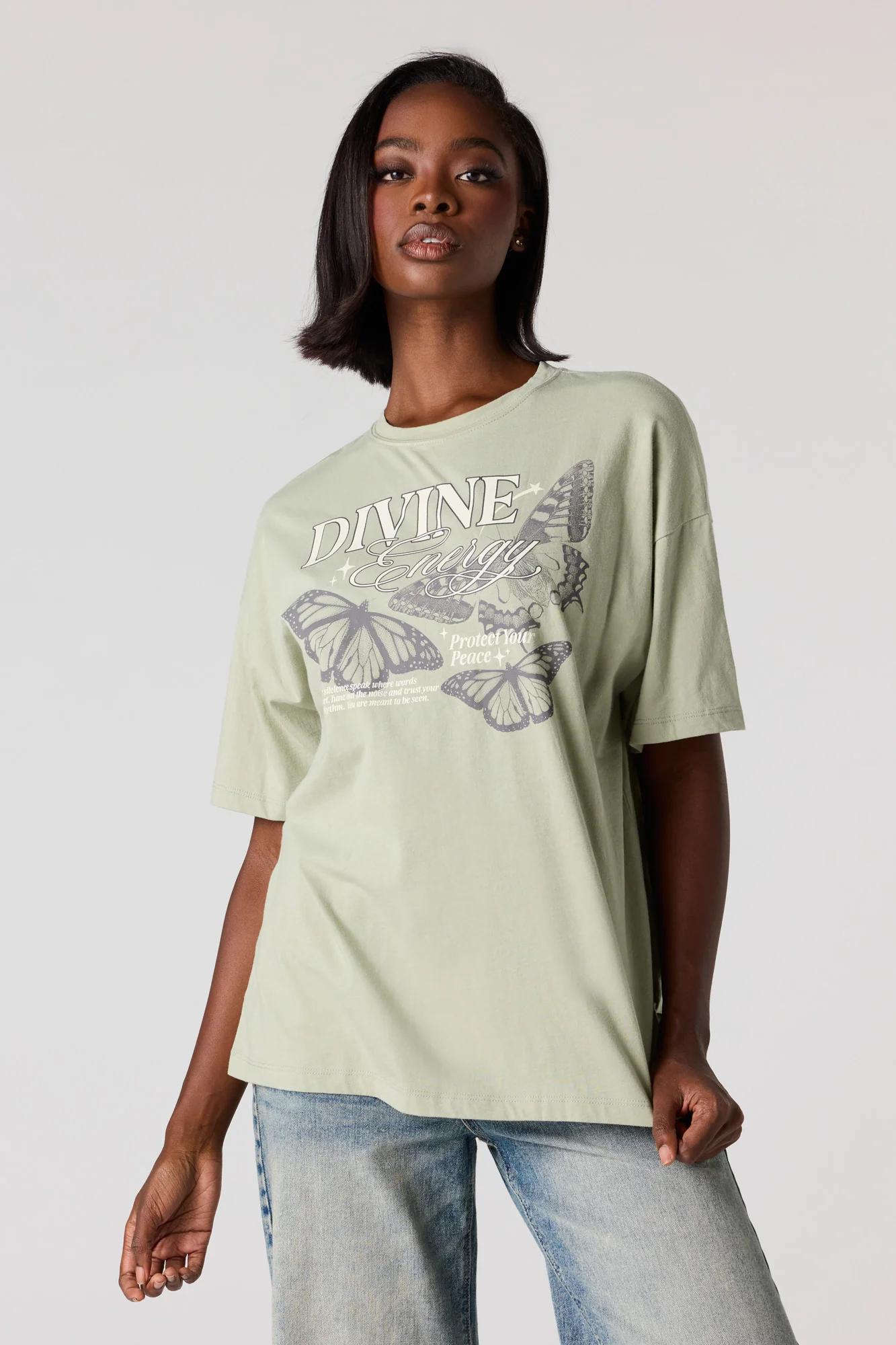 Oversized Mystic Graphic T-Shirt