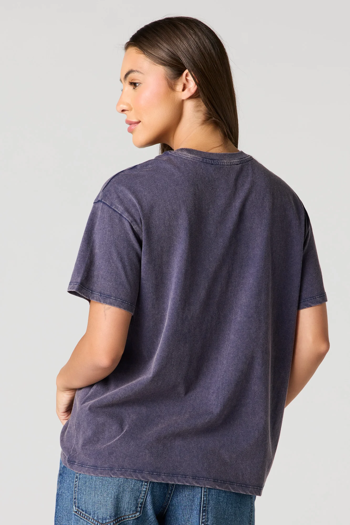 Destination Graphic Washed Boyfriend T-Shirt - Image 2