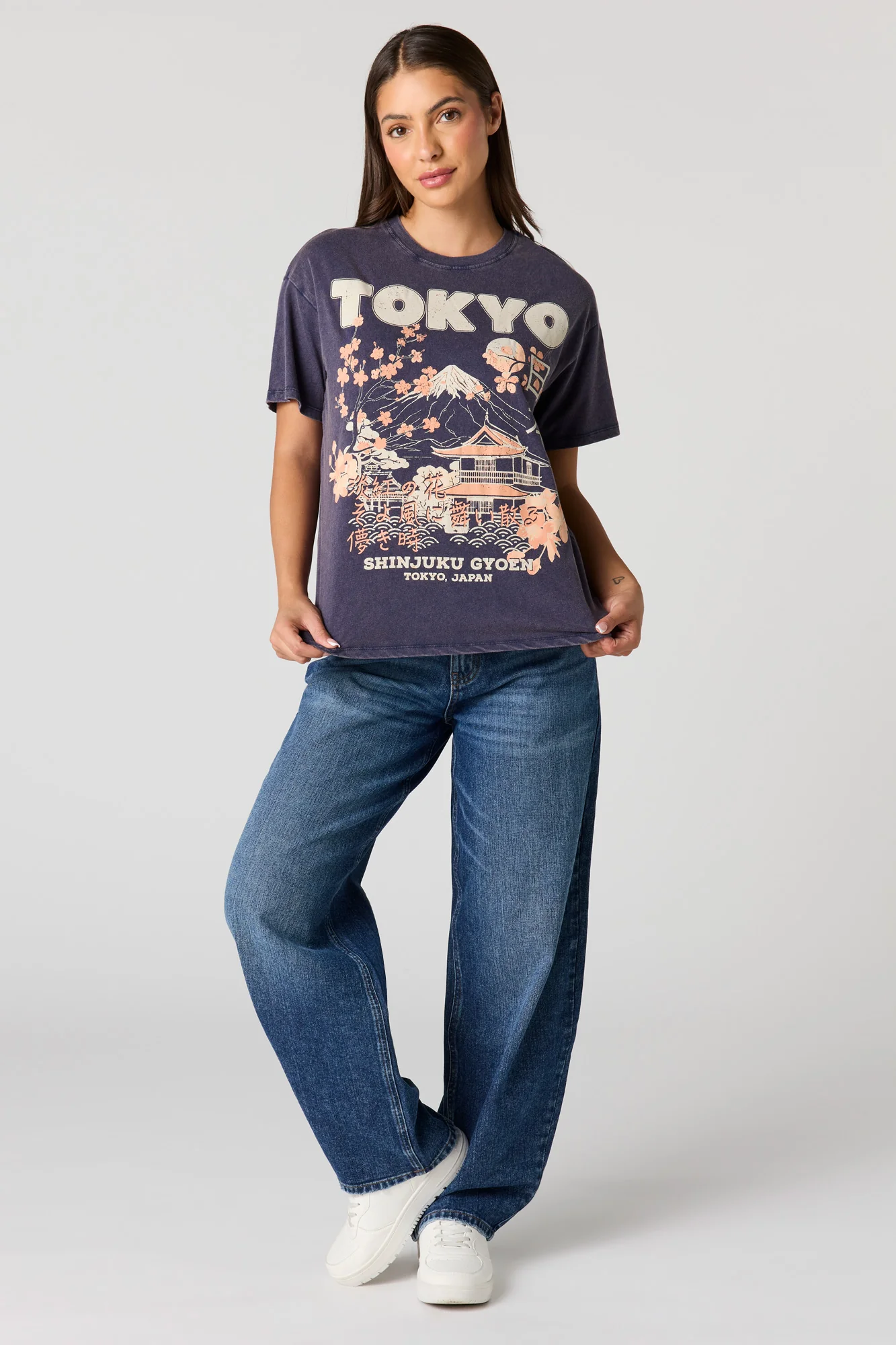Destination Graphic Washed Boyfriend T-Shirt - Image 3
