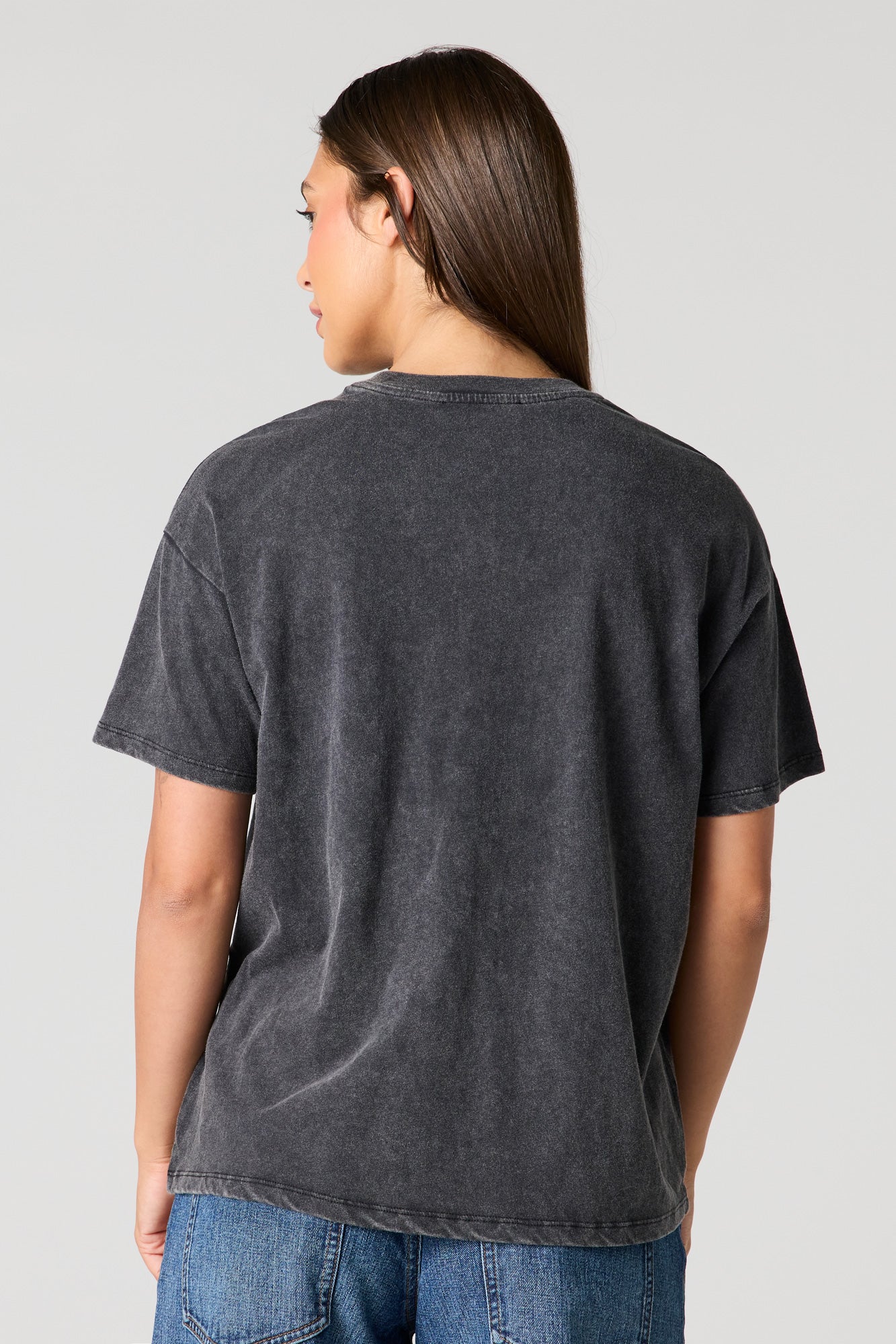 Destination Graphic Washed Boyfriend T-Shirt - Image 5