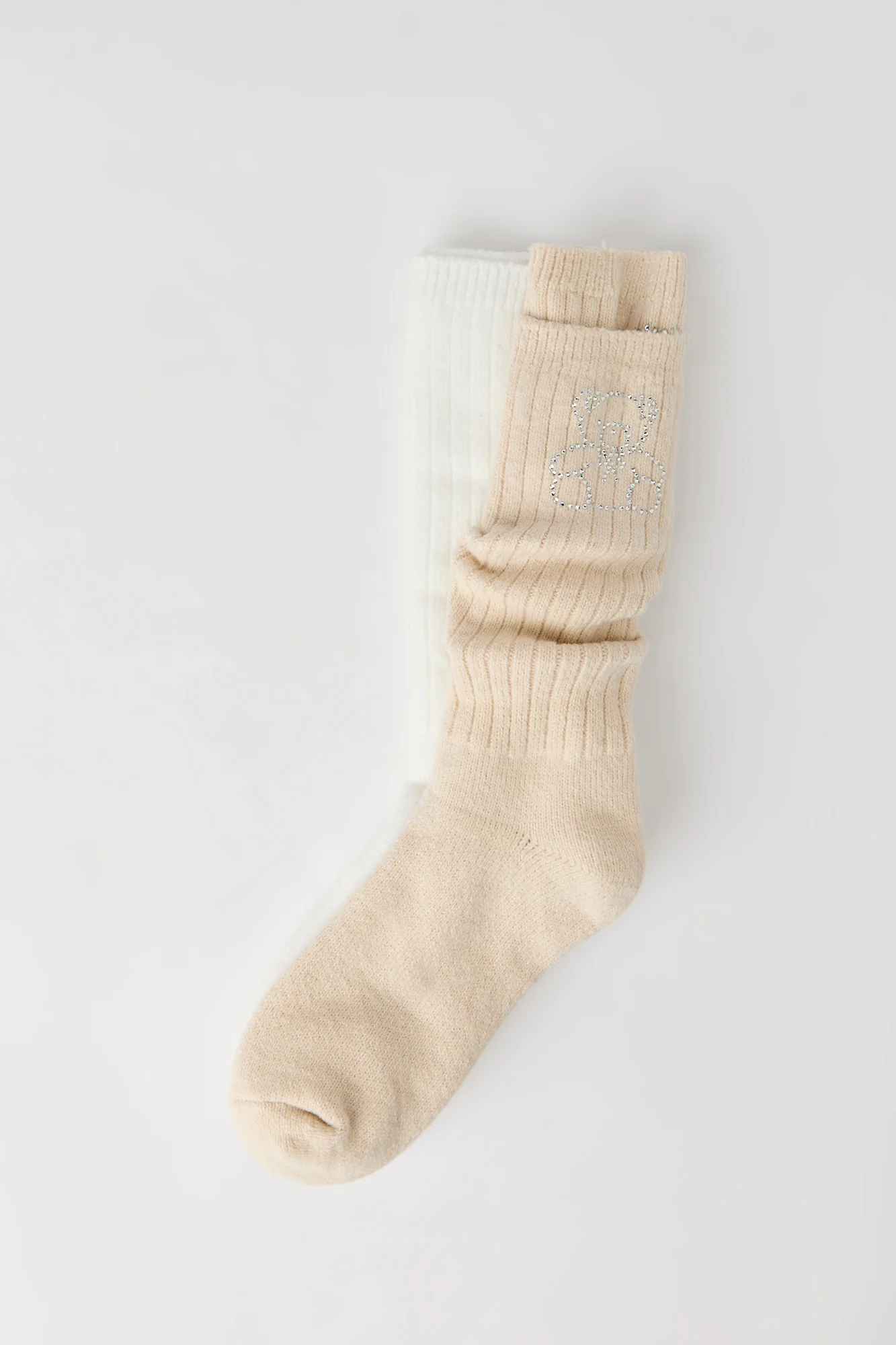 Rhinestone Slouchy Socks (2 Pack)