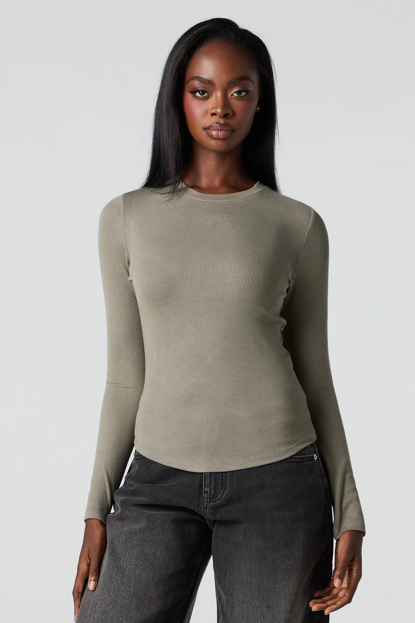 Ribbed Long Sleeve Top - Image 13