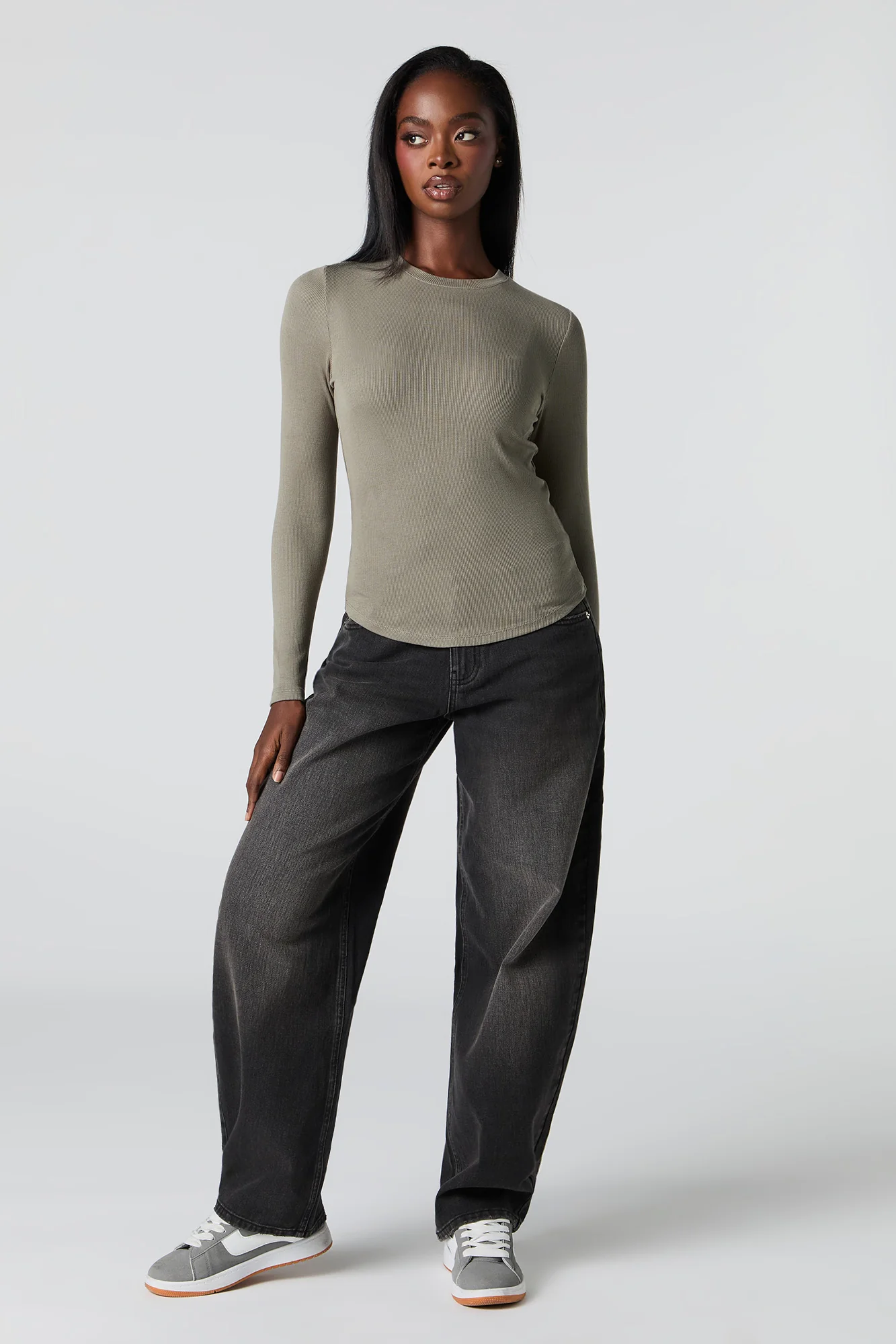 Ribbed Long Sleeve Top - Image 15