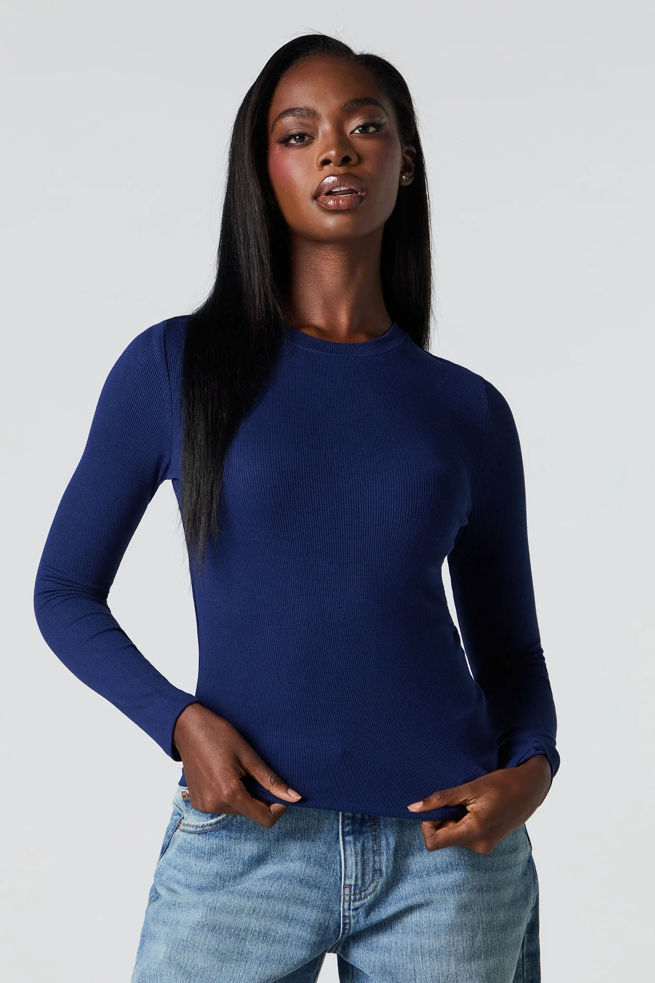 Ribbed Long Sleeve Top - Image 16