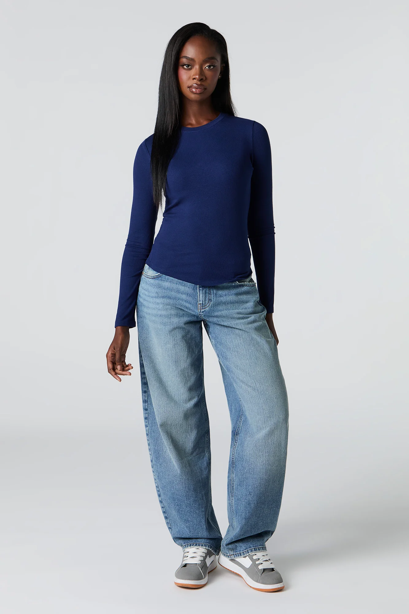 Ribbed Long Sleeve Top - Image 18