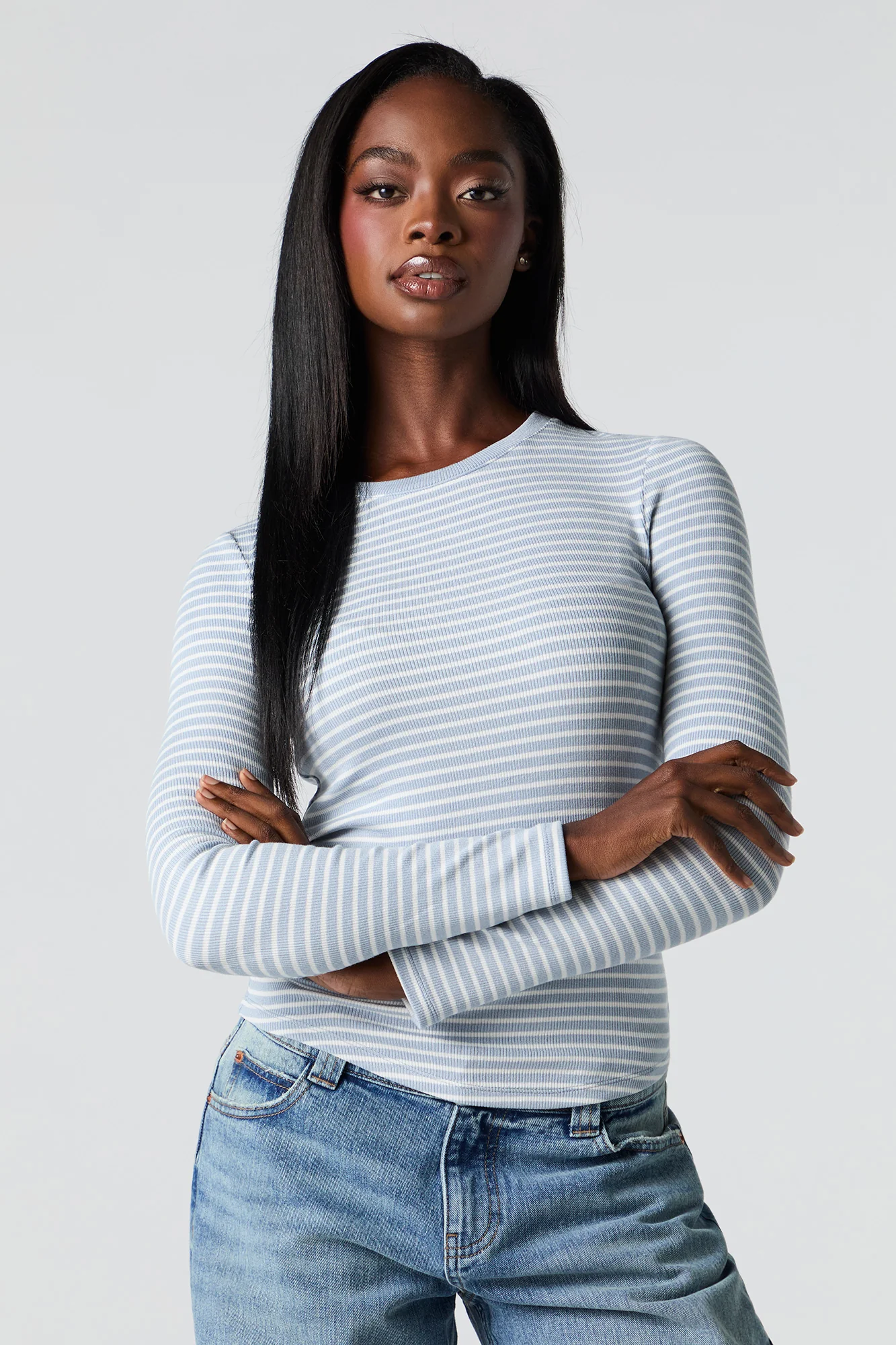 Ribbed Long Sleeve Top - Image 19