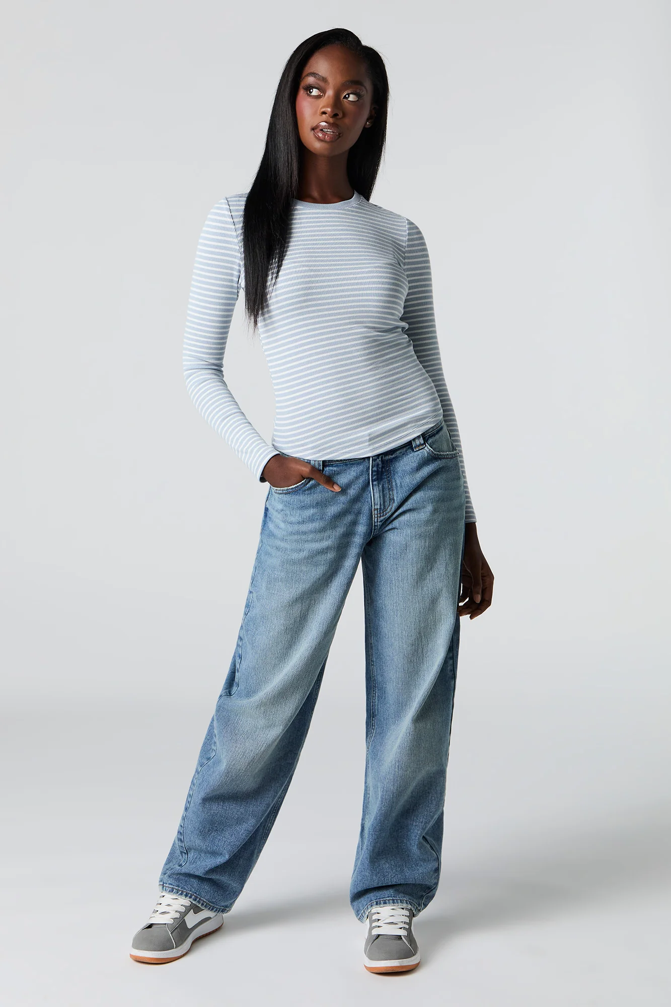Ribbed Long Sleeve Top - Image 21