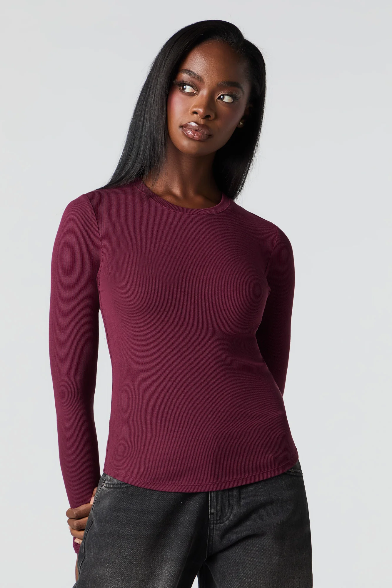 Ribbed Long Sleeve Top - Image 22