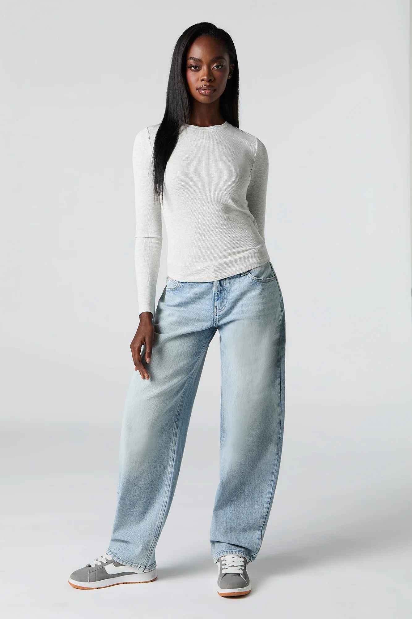 Ribbed Long Sleeve Top - Image 9