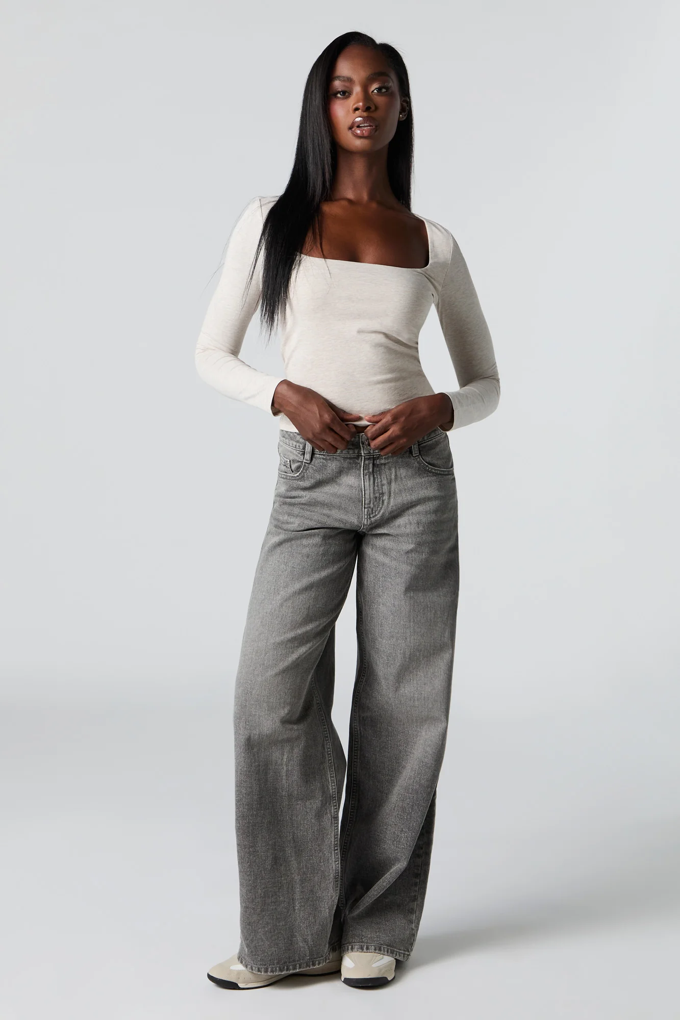 Contour Square Neck Long Sleeve Top - Image 12