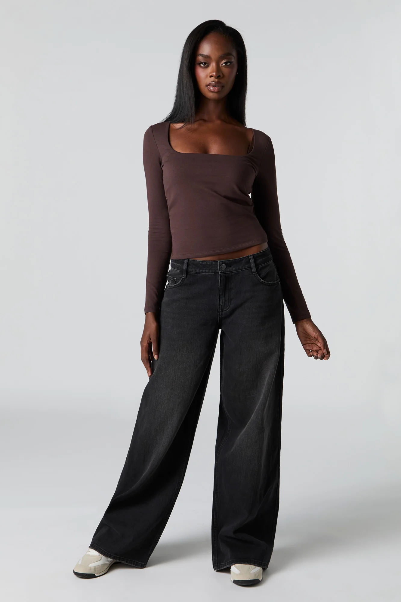 Contour Square Neck Long Sleeve Top - Image 15