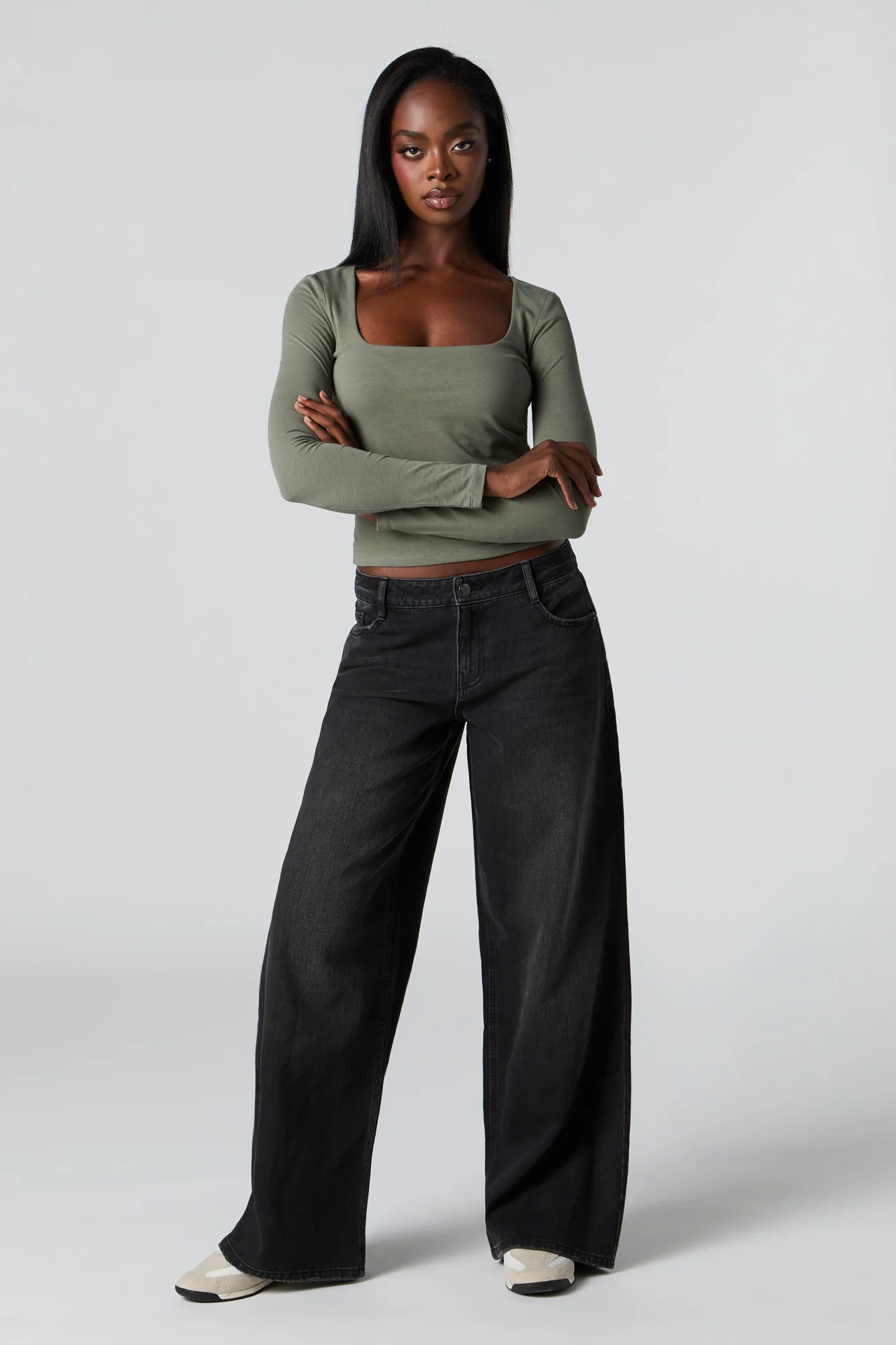 Contour Square Neck Long Sleeve Top - Image 18