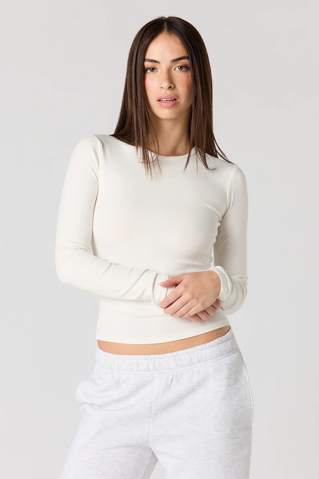Classic Ribbed Long Sleeve Top - Image 16