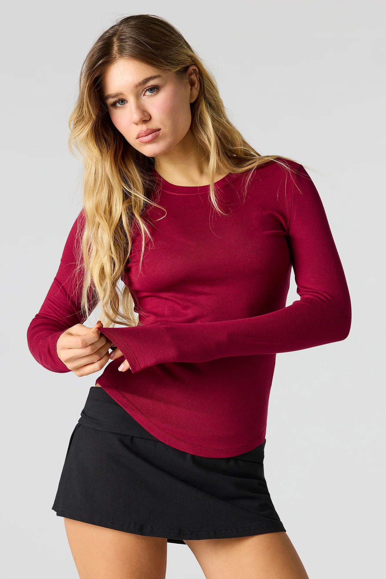 Ribbed Long Sleeve Top - Image 24