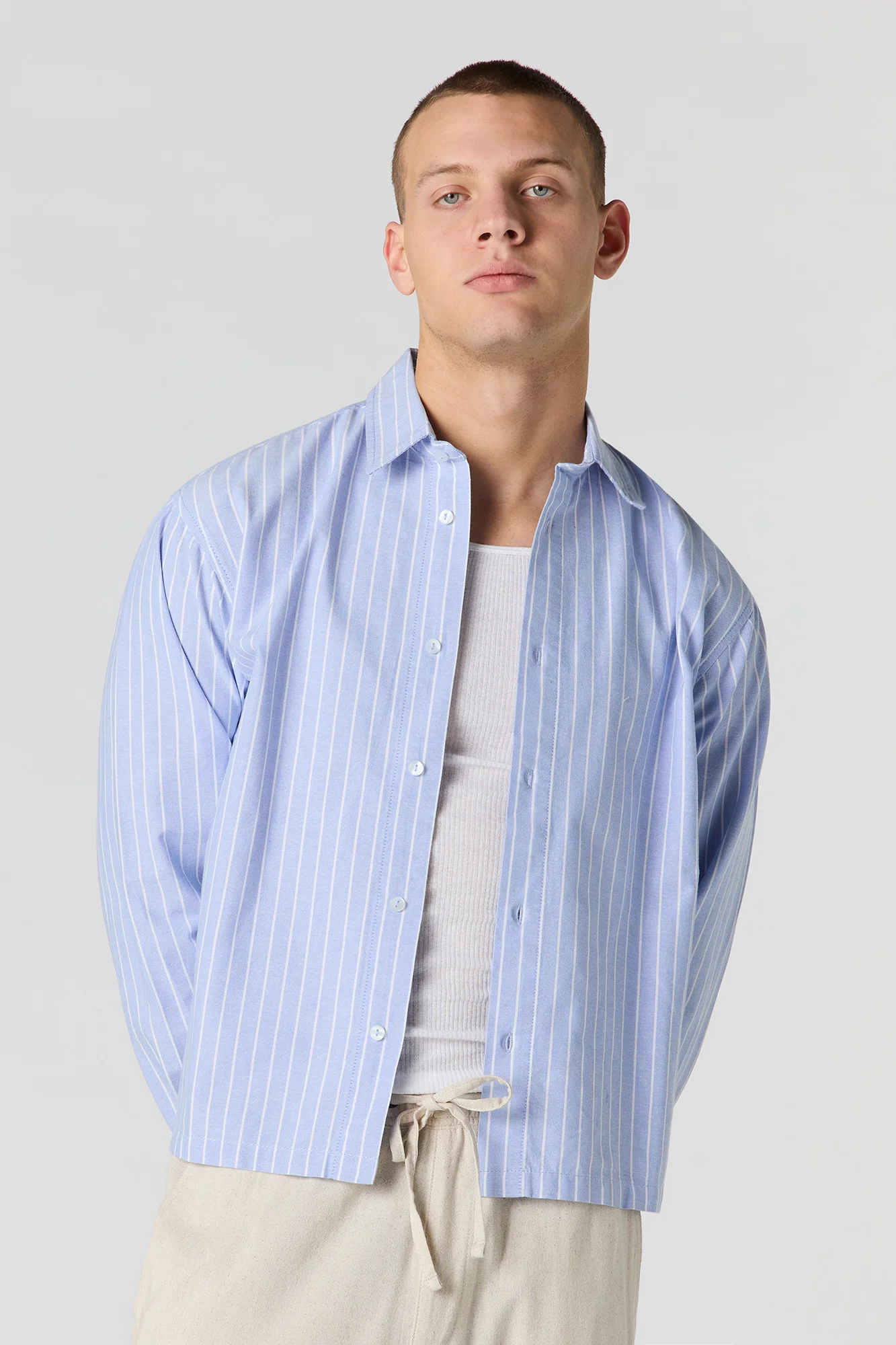 Oxford Button-Up Top