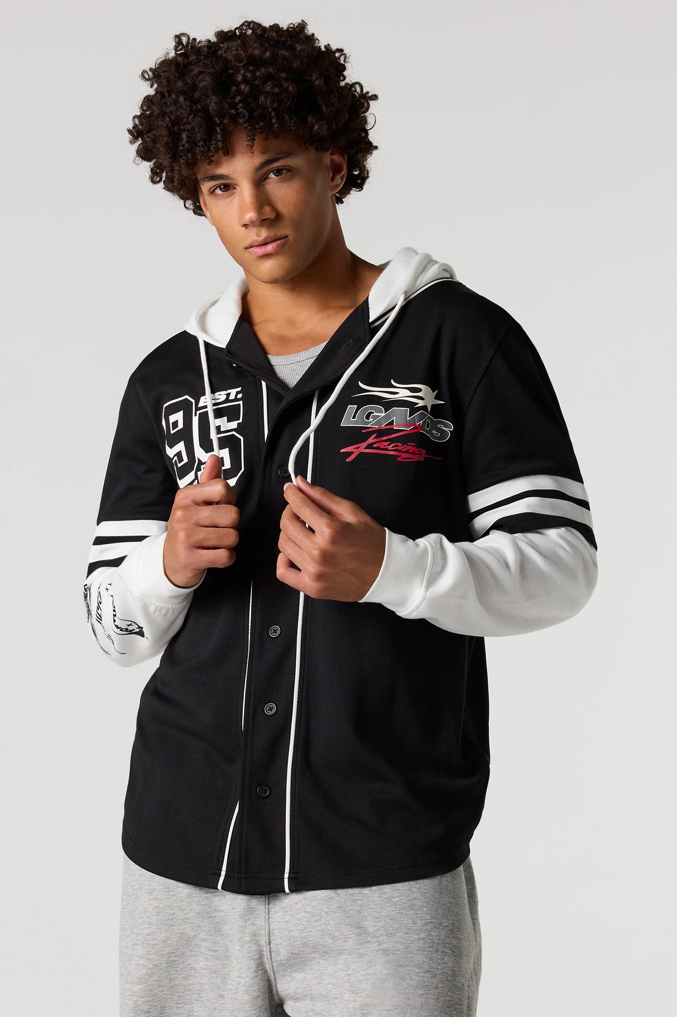 Legends Graphic Long Sleeve Hooded Jersey - Image 5