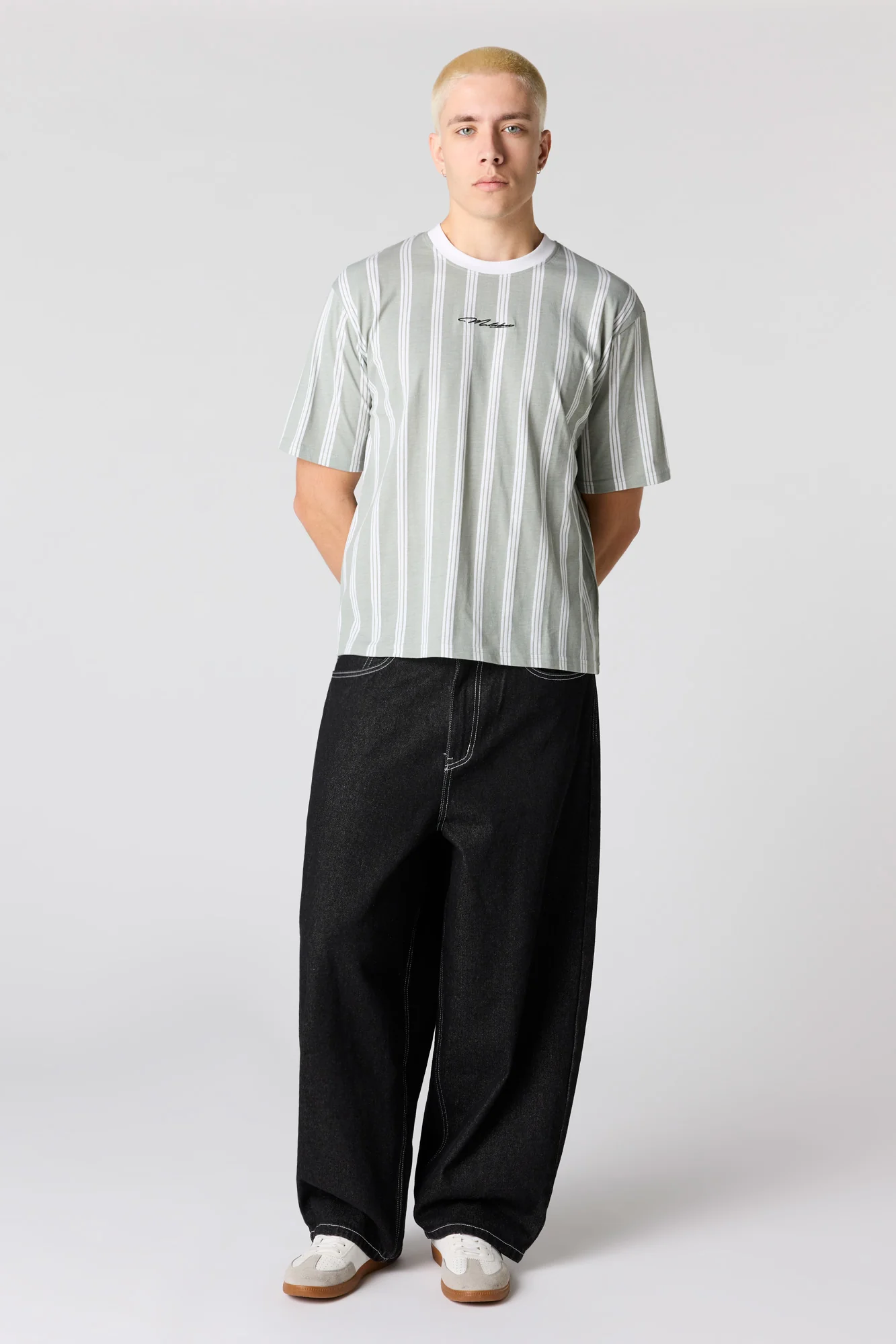 Malibu Embroidered Striped T-Shirt - Image 15