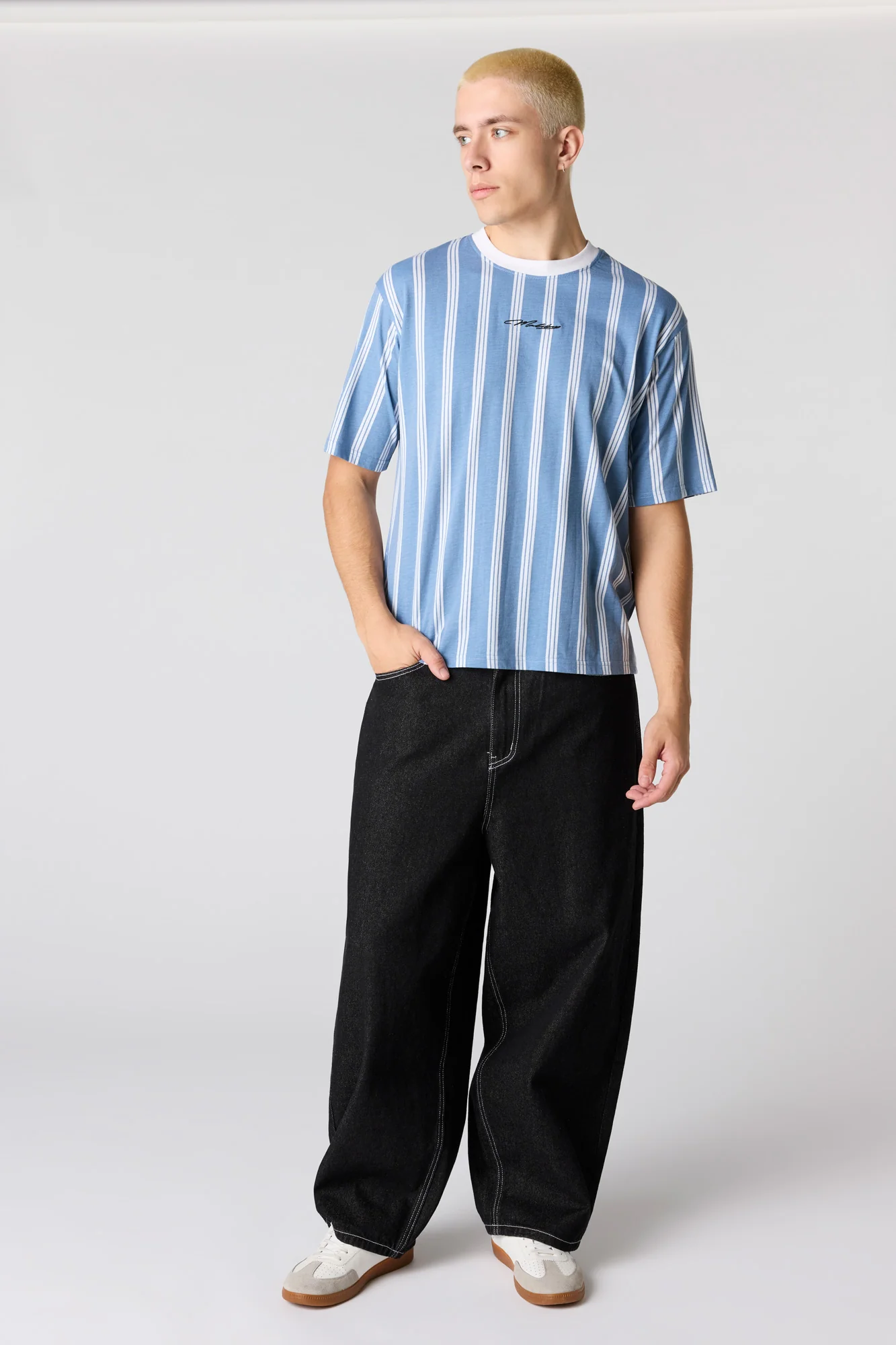 Malibu Embroidered Striped T-Shirt - Image 19