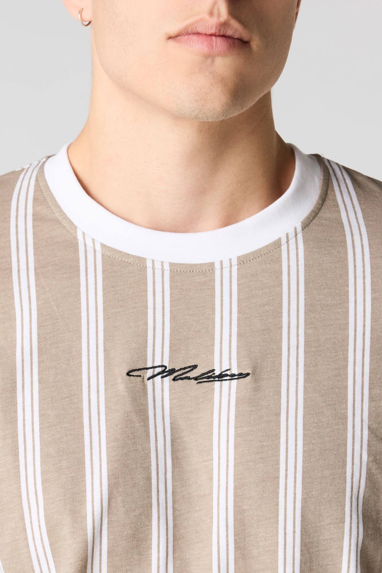 Malibu Embroidered Striped T-Shirt - Image 24