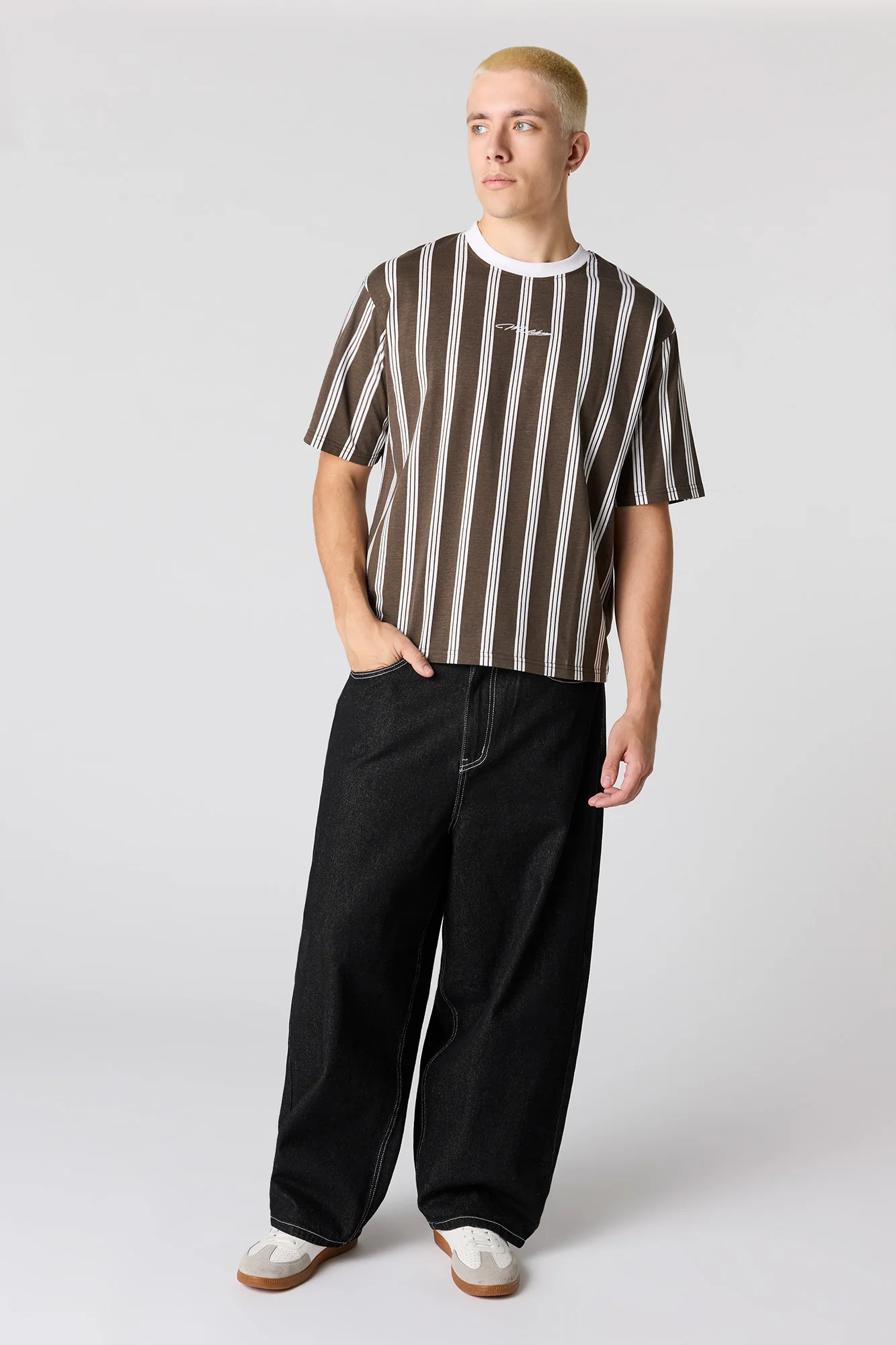 Malibu Embroidered Striped T-Shirt - Image 3
