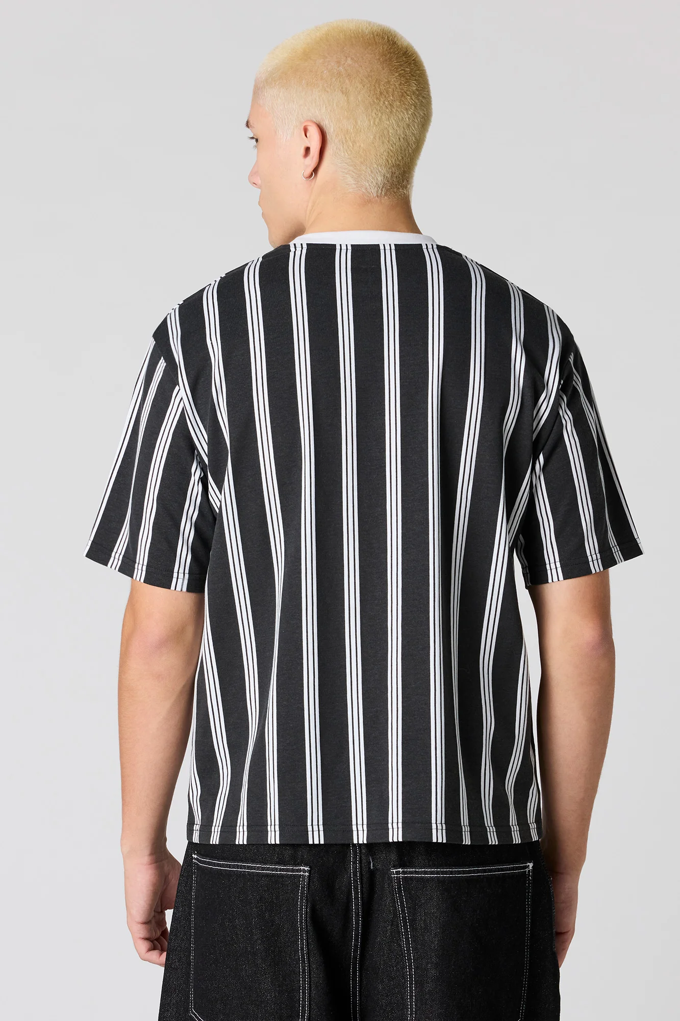 Malibu Embroidered Striped T-Shirt - Image 6