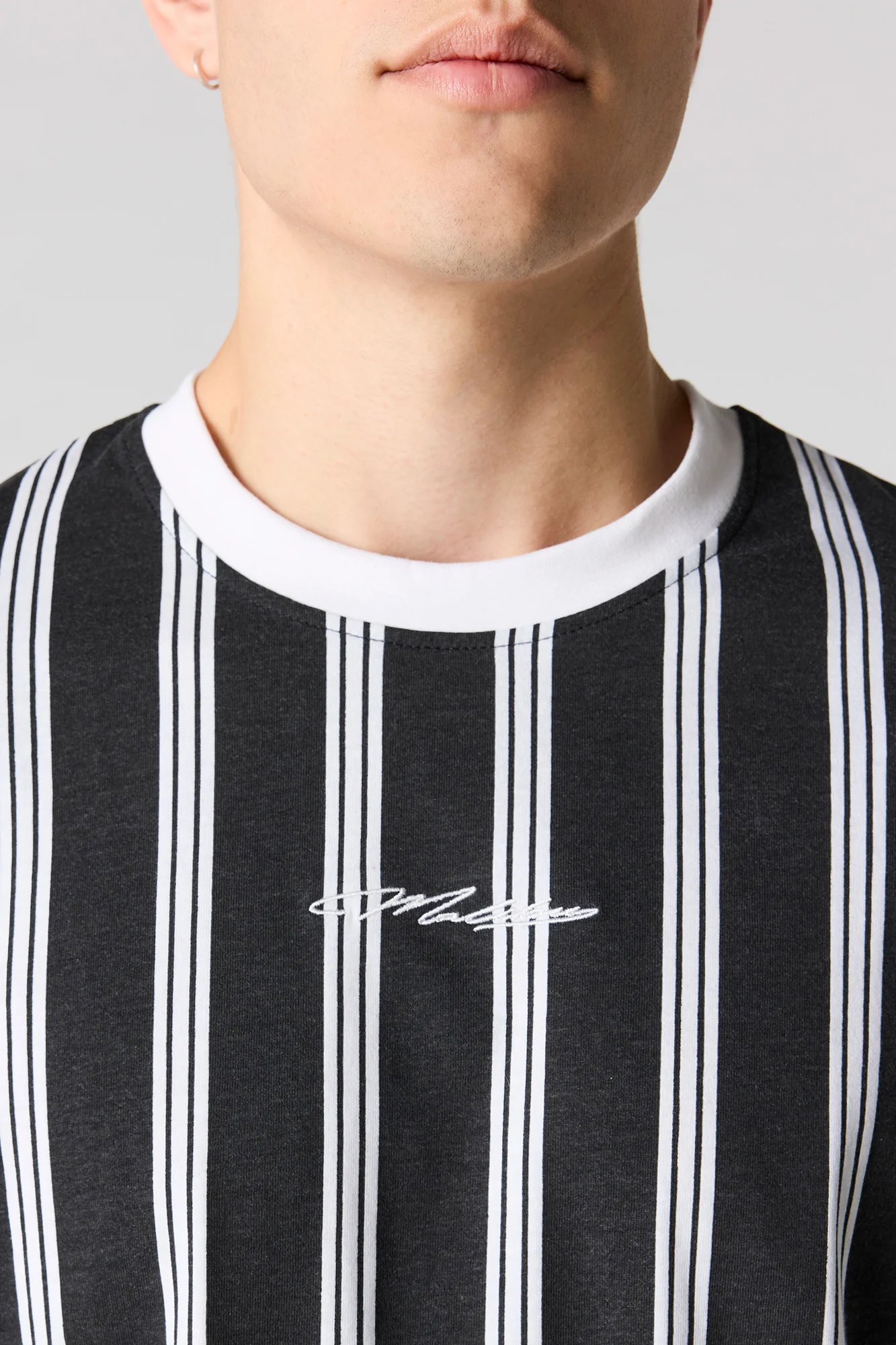 Malibu Embroidered Striped T-Shirt - Image 8