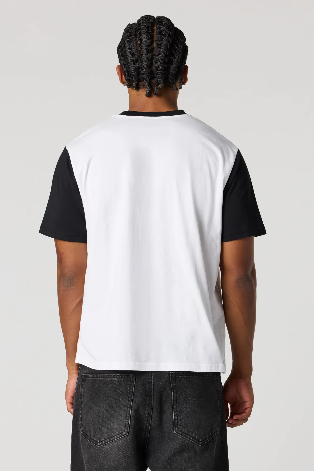 Colourblock Embroidered T-Shirt - Image 2