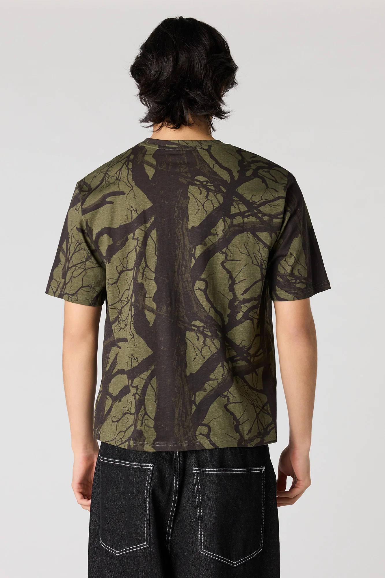 Camo Print Crewneck T-Shirt - Image 14
