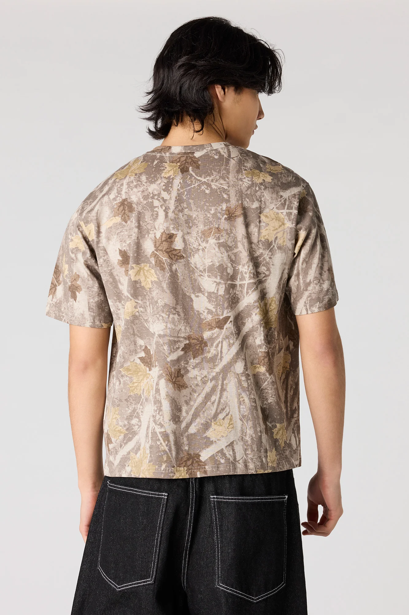 Camo Print Crewneck T-Shirt - Image 8