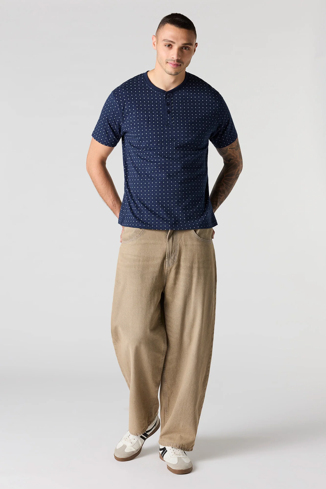 Printed Henley T-Shirt - Image 12