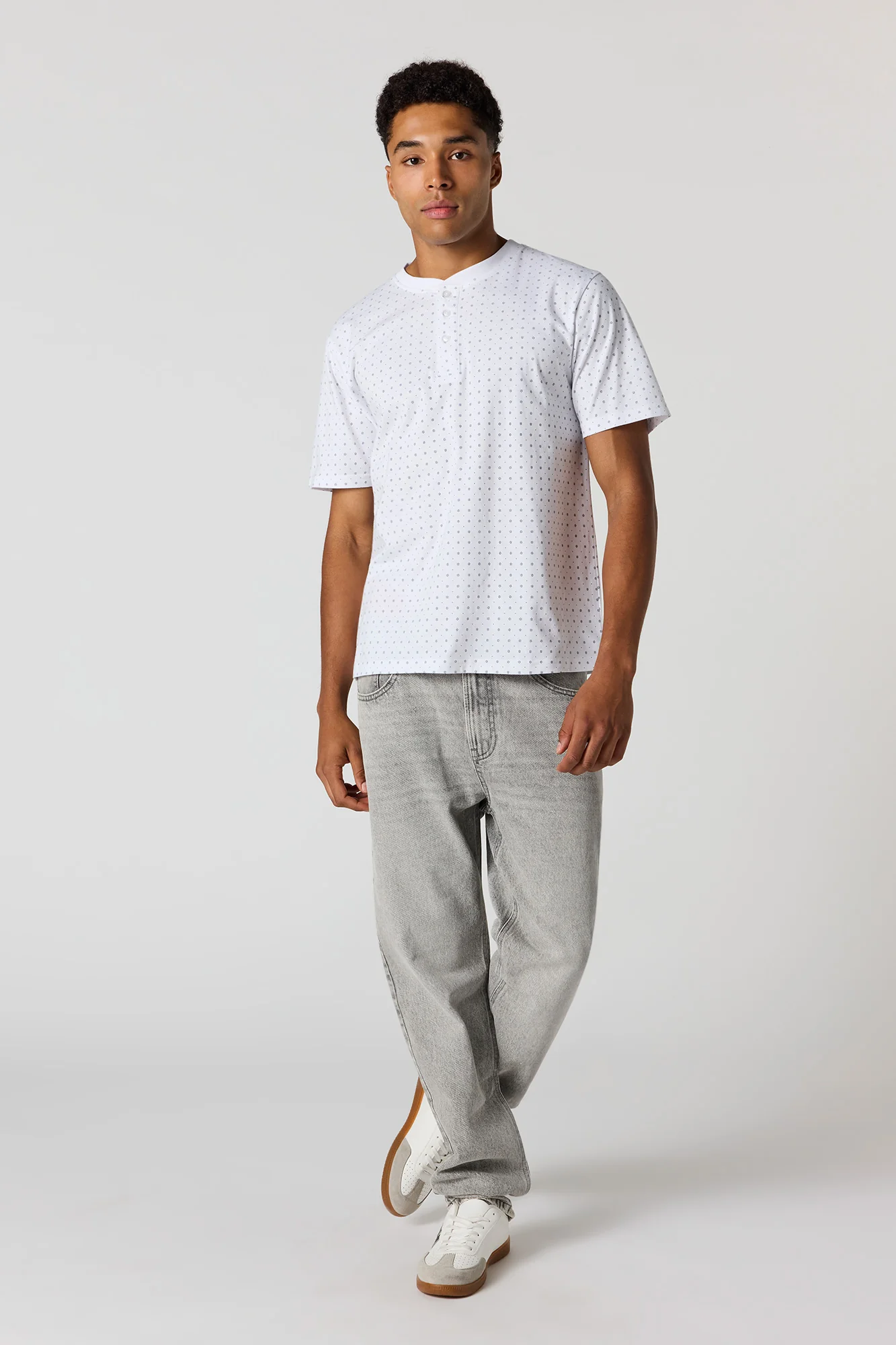 Printed Henley T-Shirt - Image 3