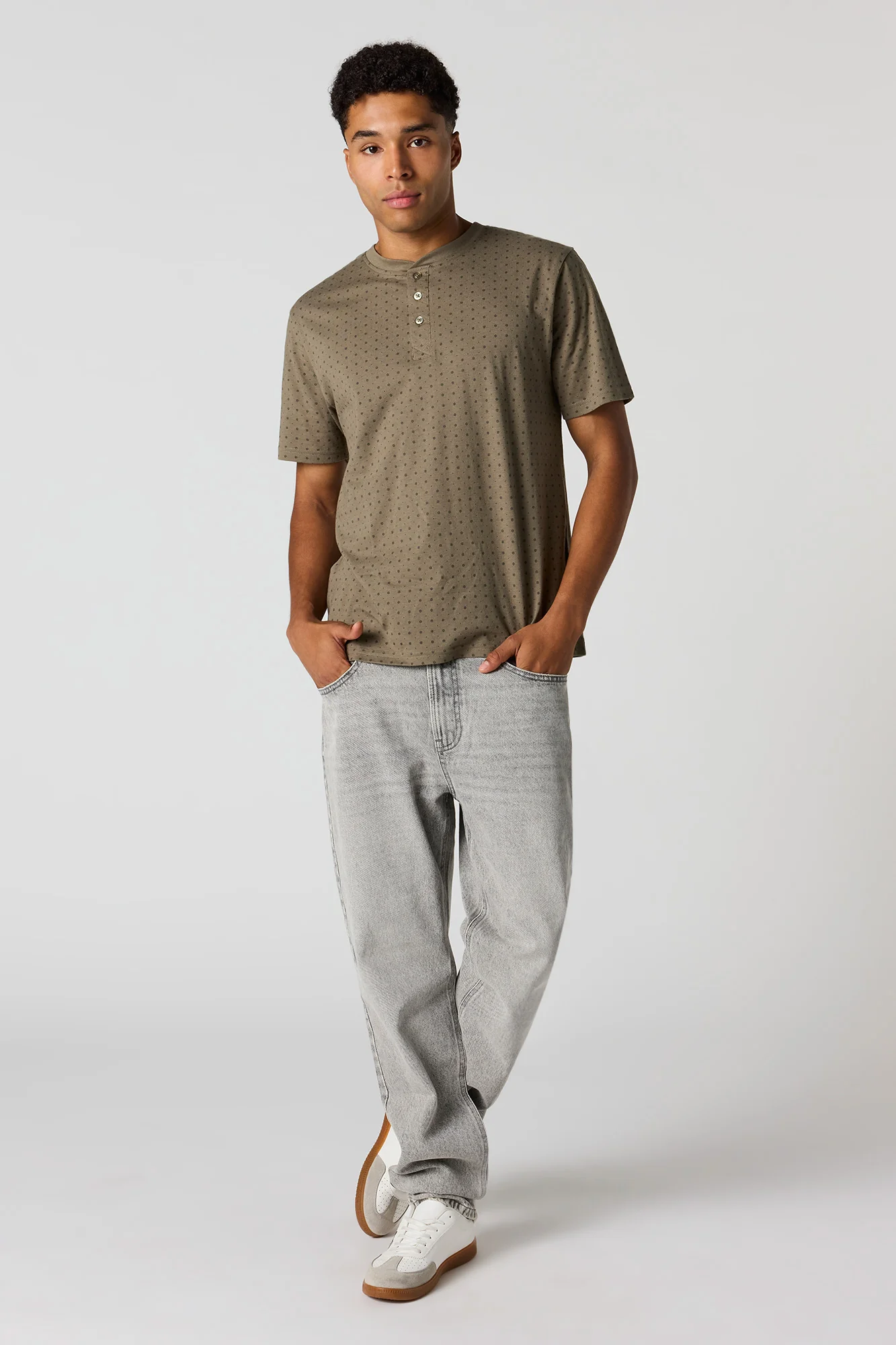 Printed Henley T-Shirt - Image 9