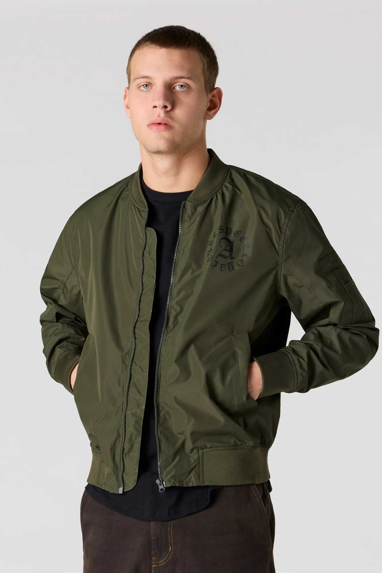 Graphic Bomber Jacket - Image 2