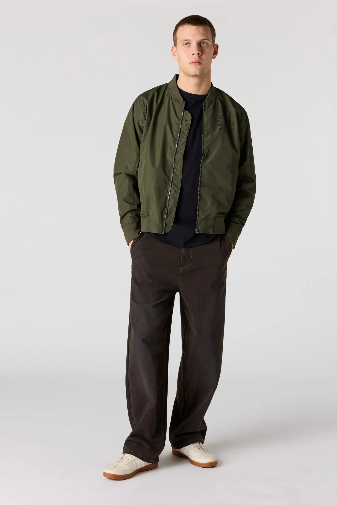 Graphic Bomber Jacket - Image 3