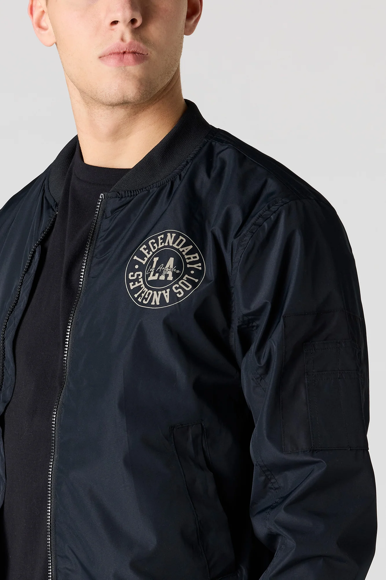 Graphic Bomber Jacket - Image 8