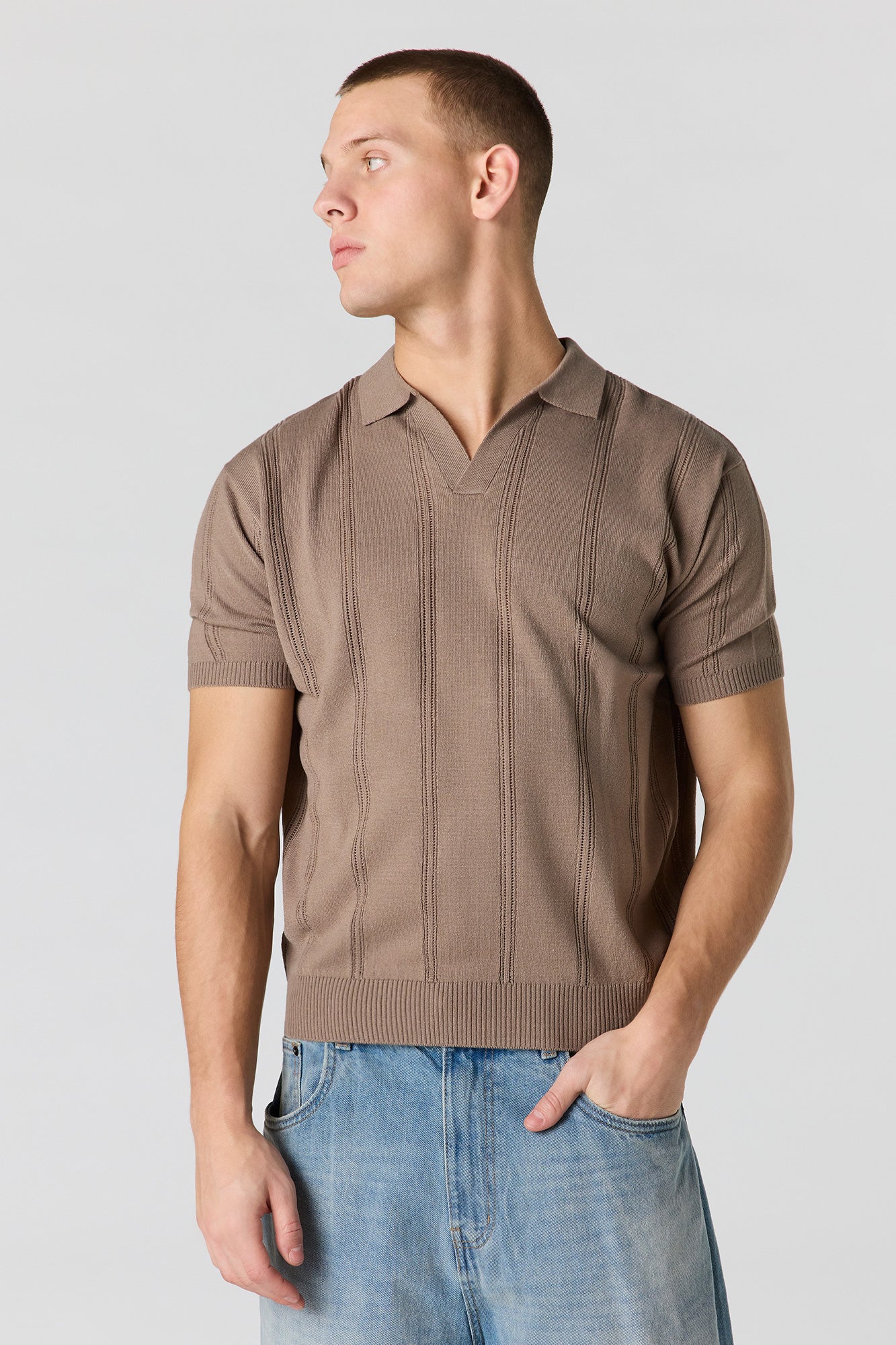 Knit Johnny Collar Polo - Image 10