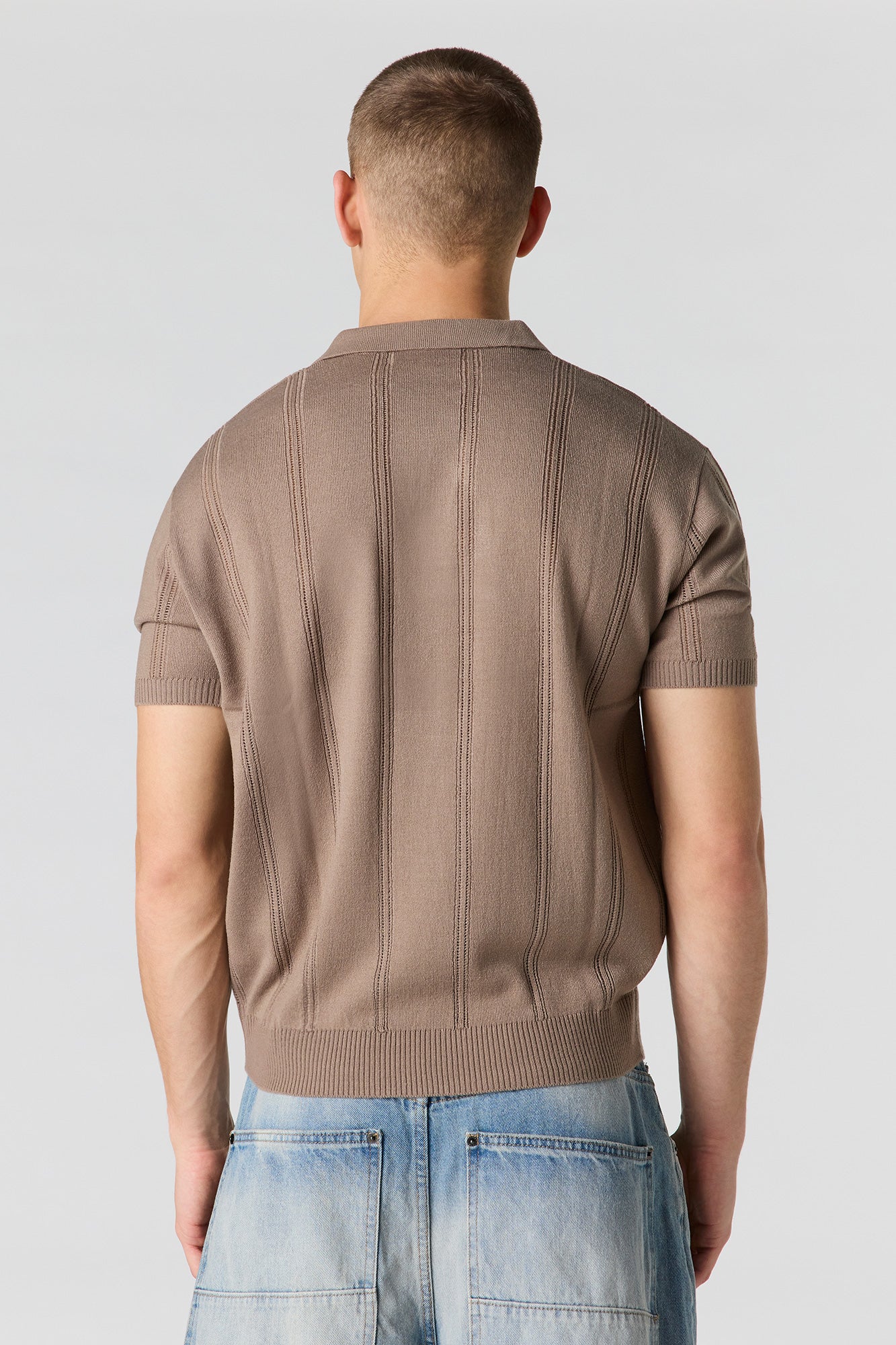 Knit Johnny Collar Polo - Image 11
