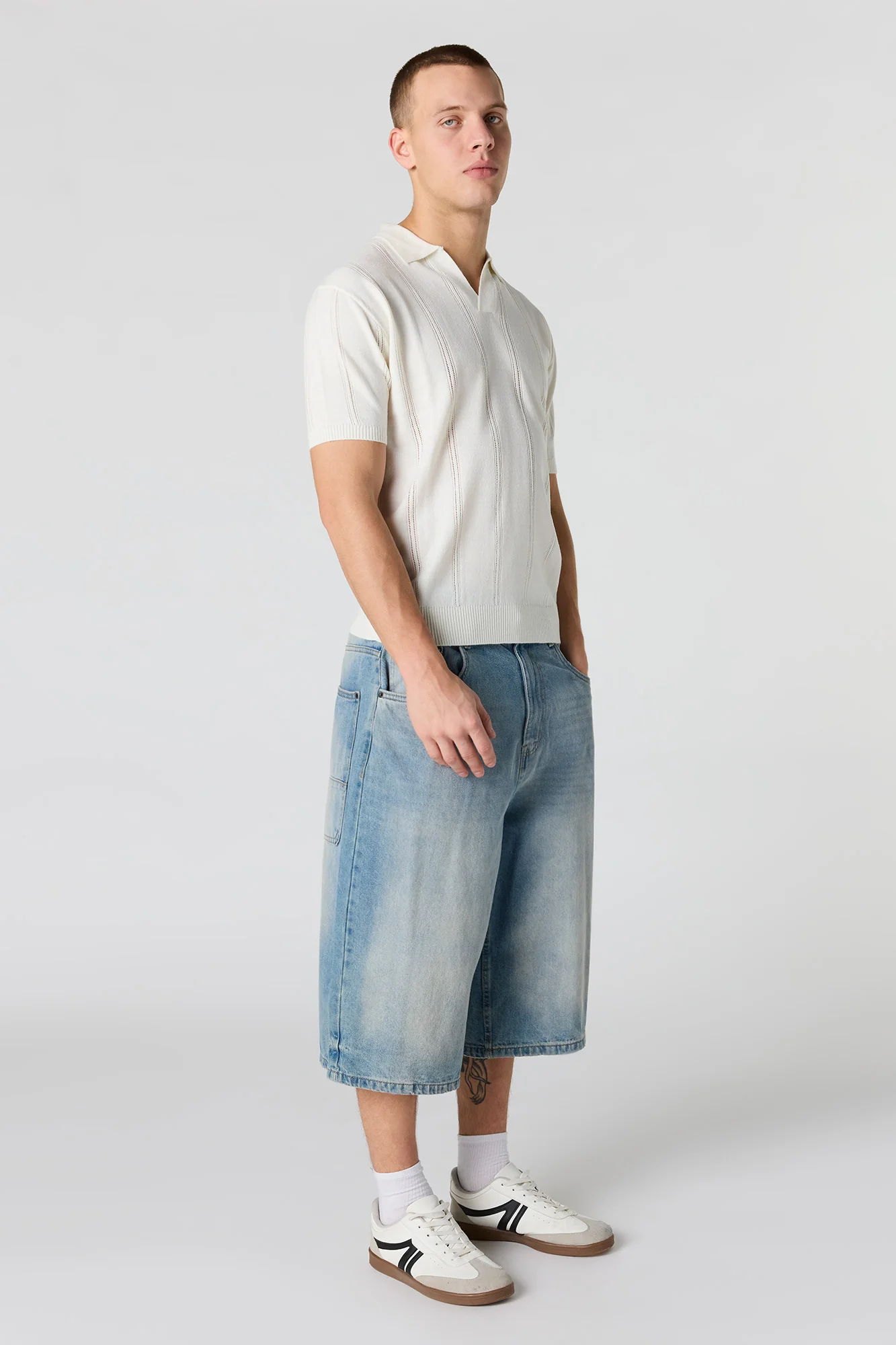 Knit Johnny Collar Polo - Image 9