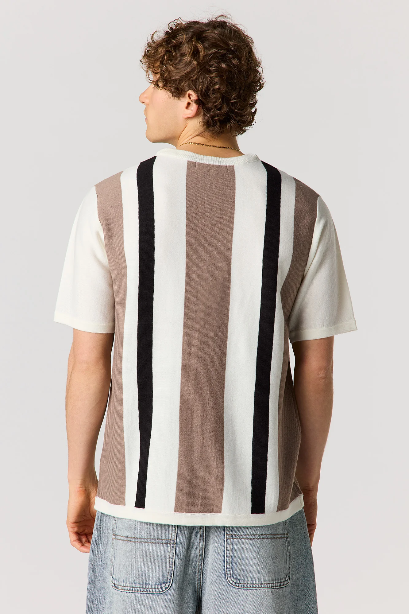 Knit Striped T-Shirt - Image 11