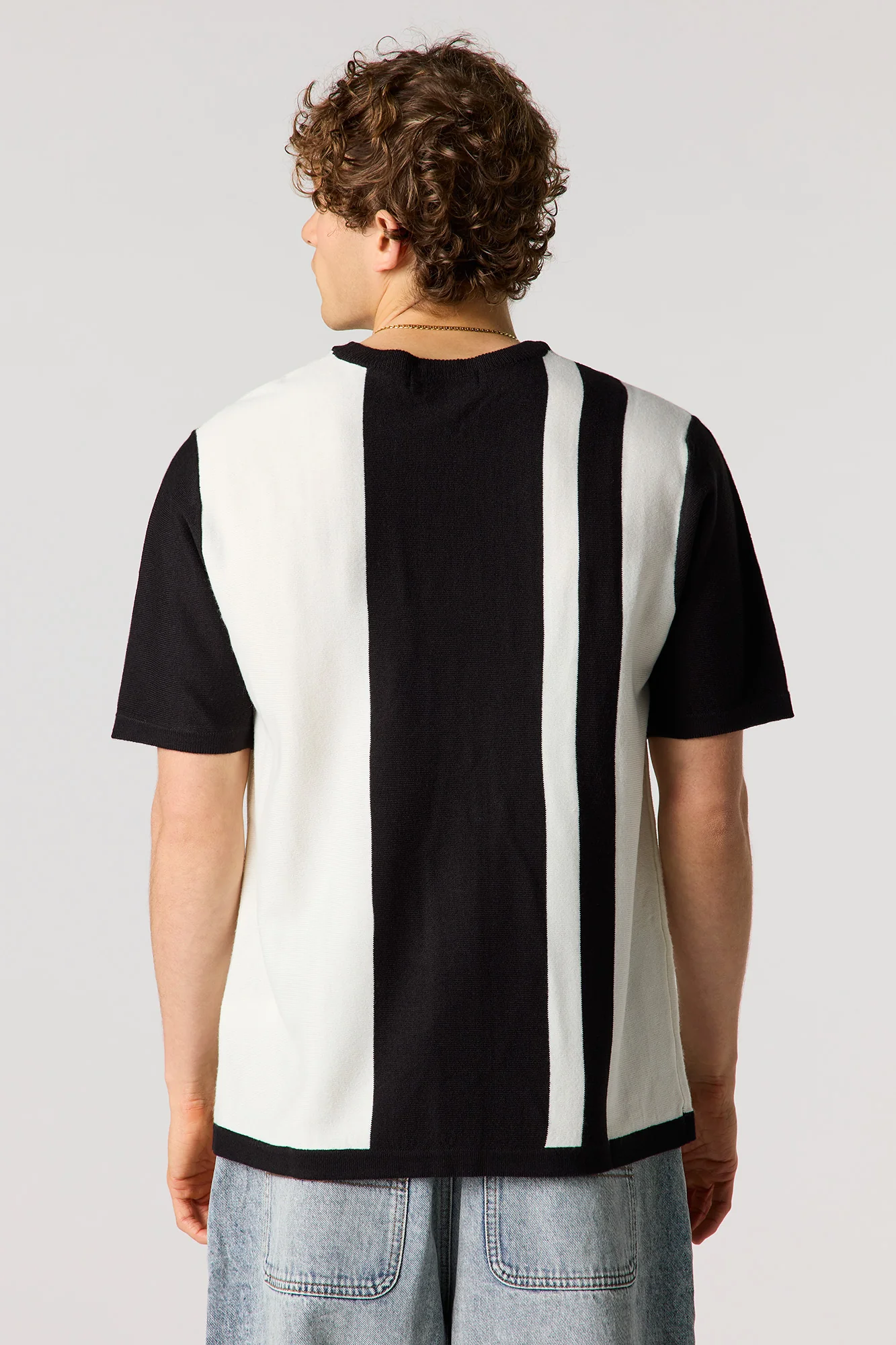 Knit Striped T-Shirt - Image 5
